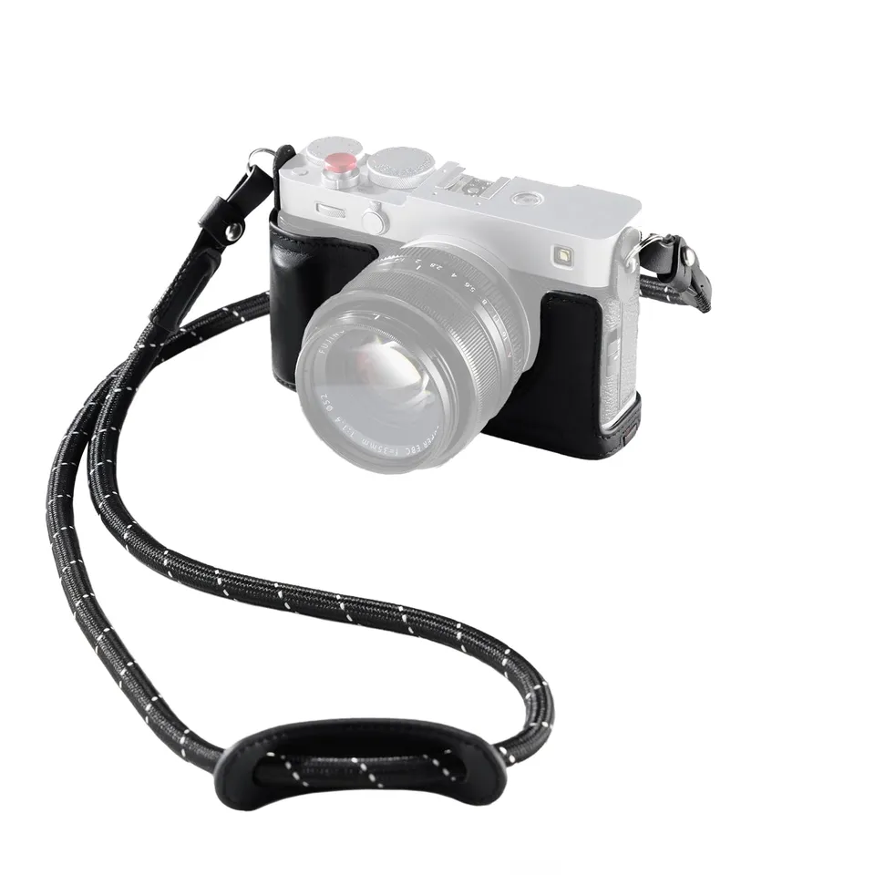 smallrig-5450-echtleder-taschenset-halbcase-schwarz-f-r-fujifilm-x-e5-mit-schult image 1