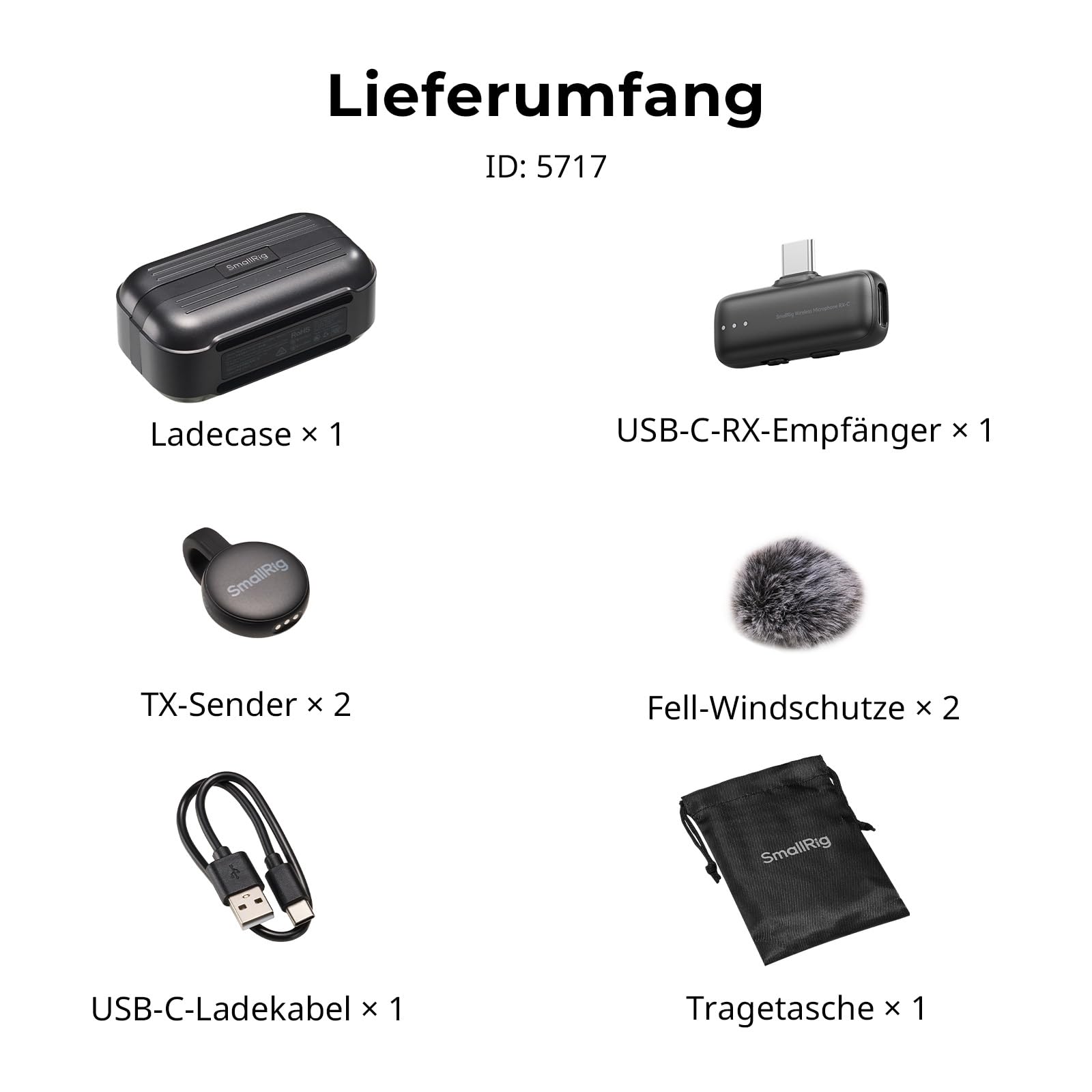 smallrig-s70-c2-funkmikrofon-5717-2x-sender-empf-nger-ladecase-usb-c-48khz-24bit image 8