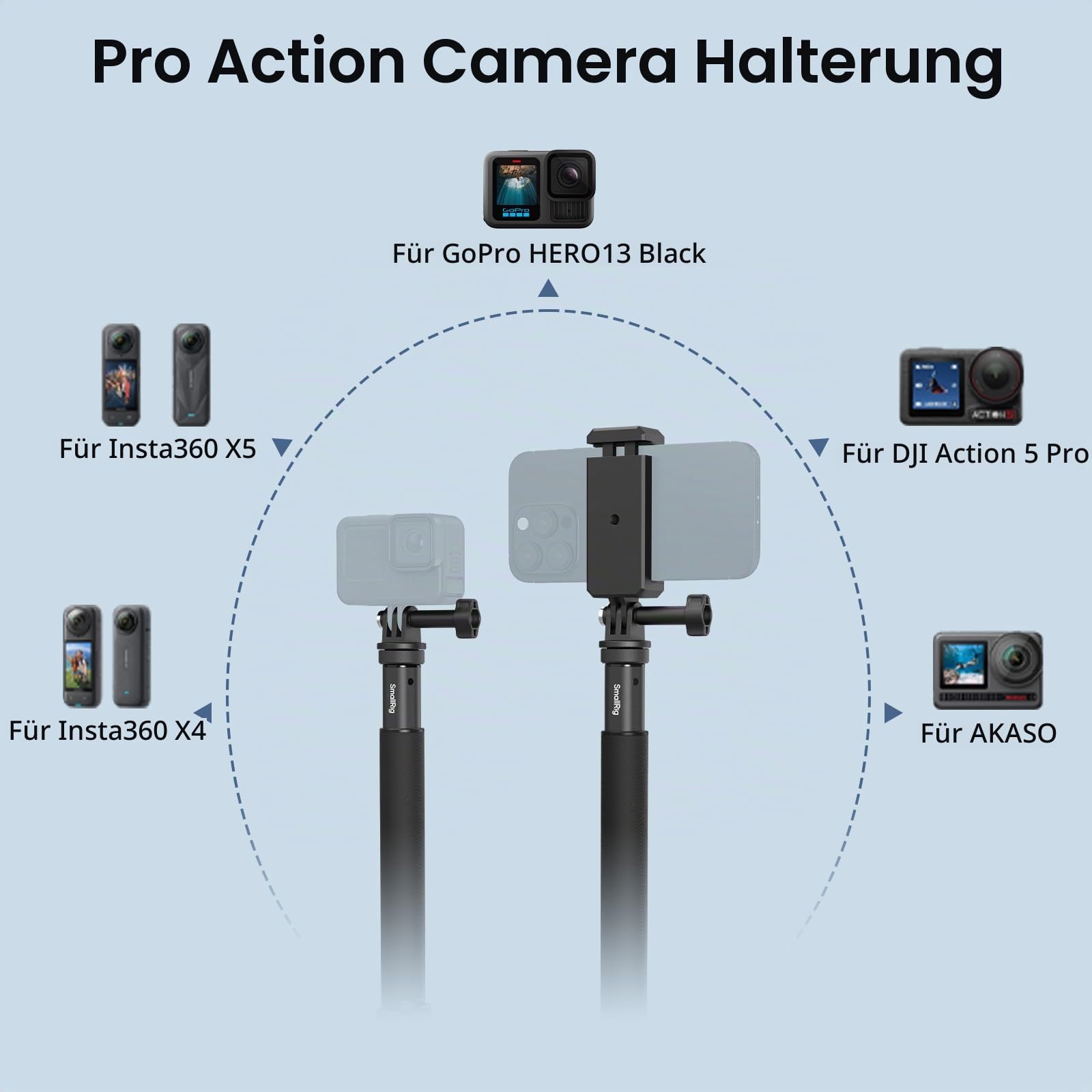 smallrig-freerover-selfie-stick-stativ-mit-telefonklemme-5403-f-r-actioncam image 7