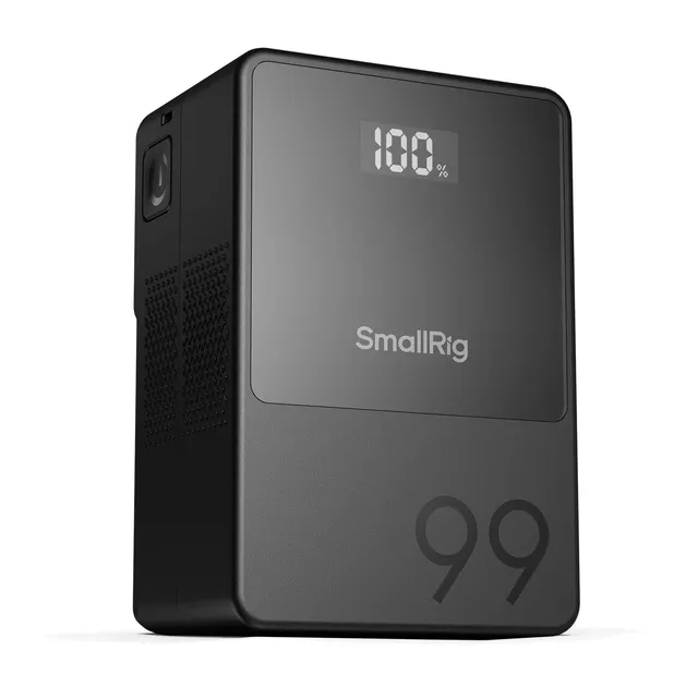 smallrig-vb99-3580b-mini-v-mount-akku-99wh-6700mah-mit-oled-und-65w-pd-usb-c image 1