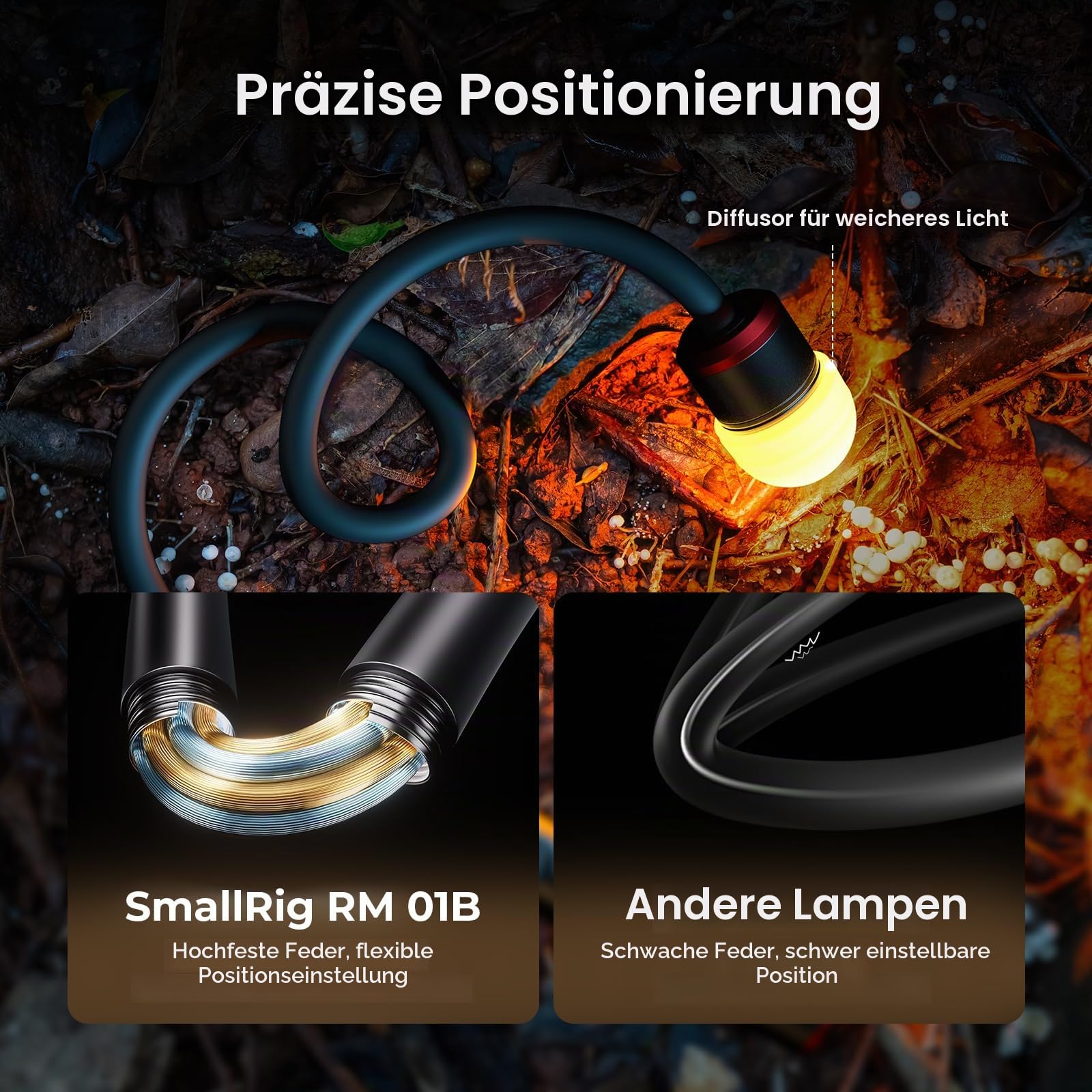 smallrig-rm01b-makro-led-licht-6225-1800k-7500k-mit-oled-und-schwanenhals image 6