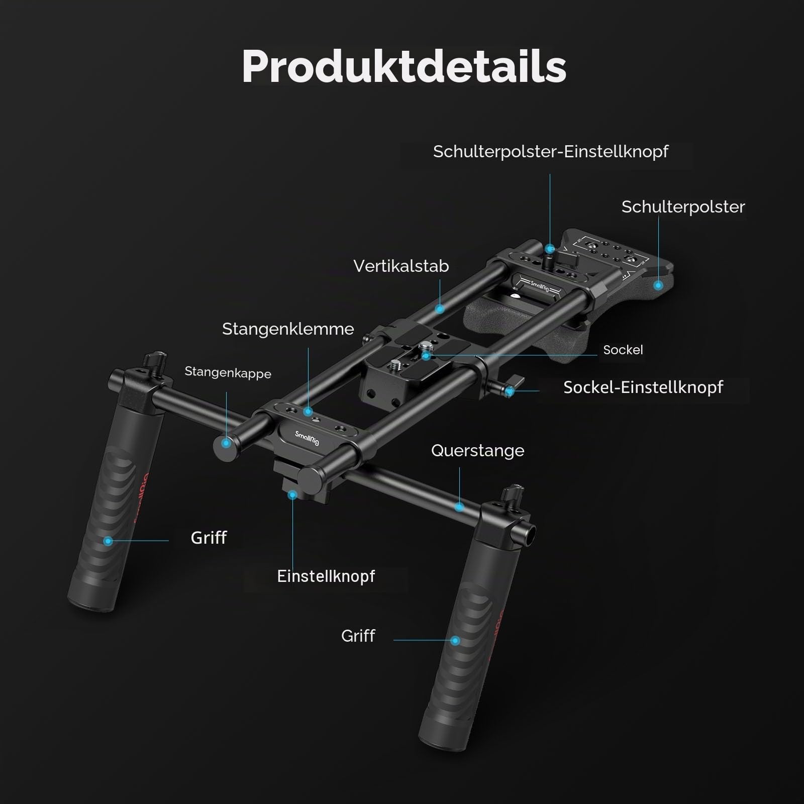 smallrig-2896c-basic-schulter-rig-schulter-set-f-r-dslr-und-spiegellose-kameras image 2