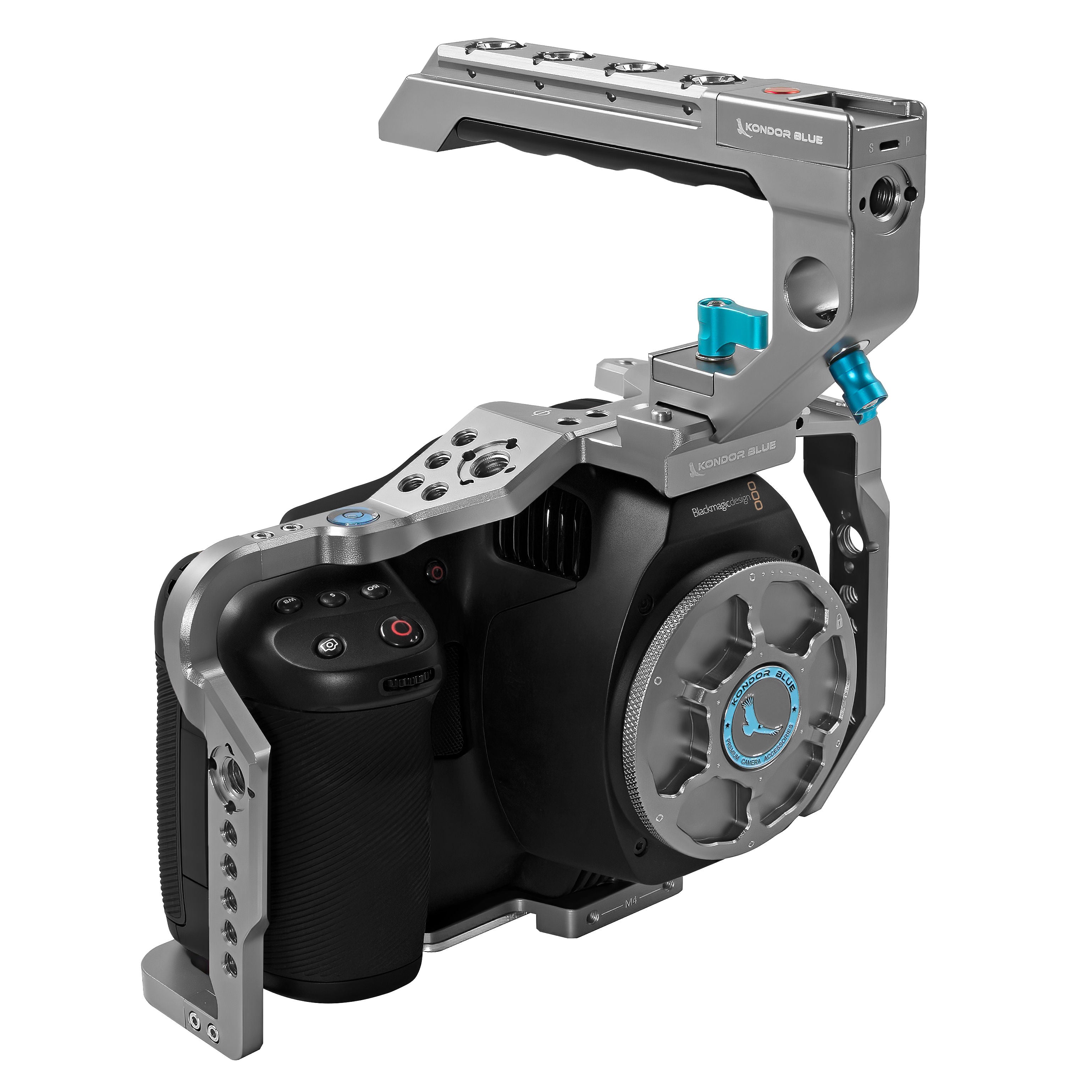 kondor-blue-cage-f-r-blackmagic-pocket-6k-pro-6k-g2-mit-top-handle image 2