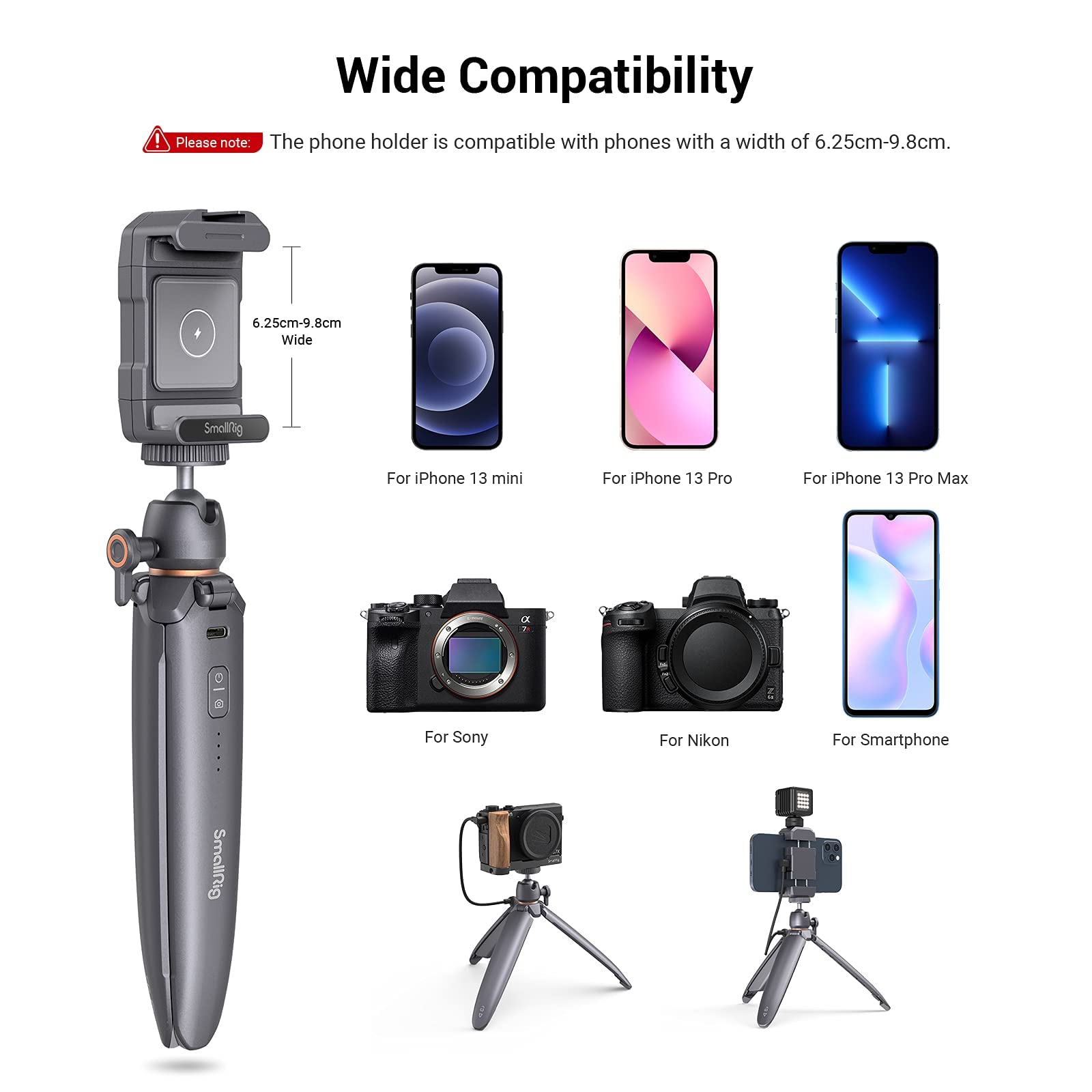 smallrig-freerover-series-wiederaufladbares-stativ-3108-mit-smartphone-halter image 3