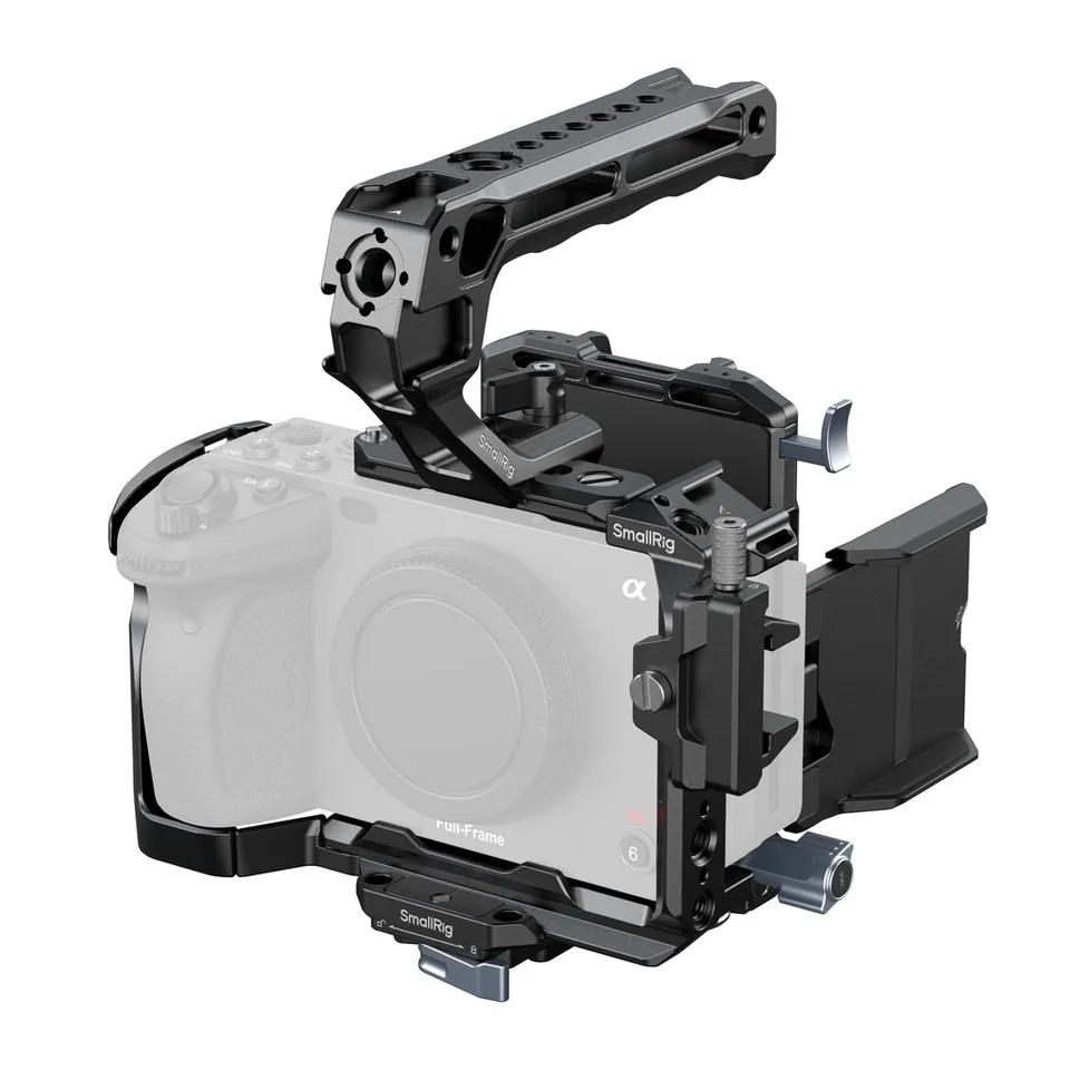 smallrig-5823-cage-kit-f-r-sony-fx3-fx30-mit-v-mount-platte image 1
