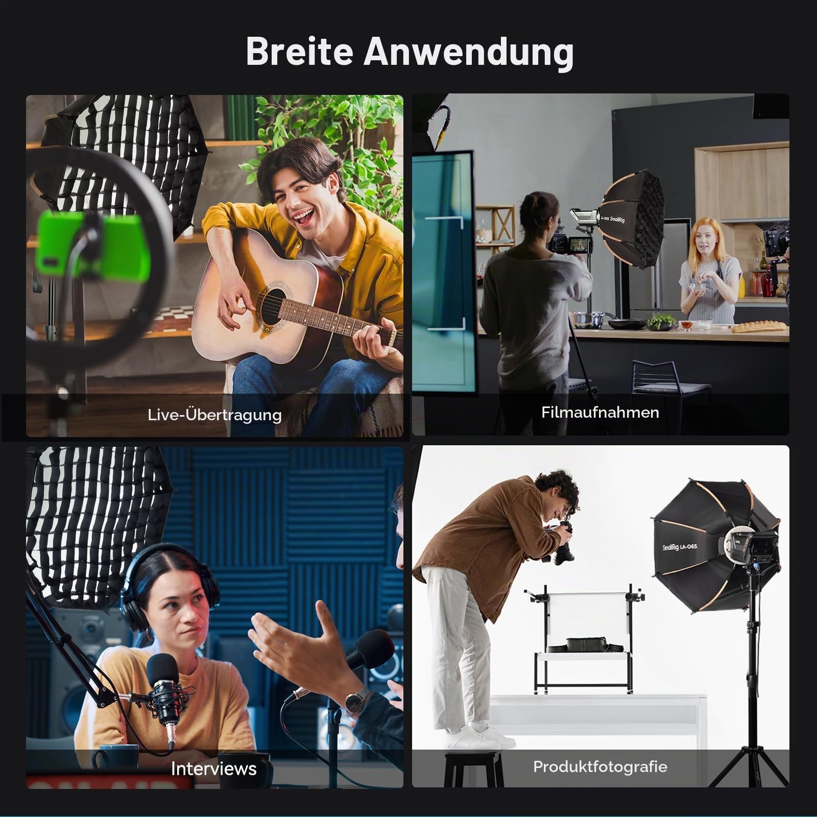 smallrig-la-o65-65-cm-octagon-softbox-mit-bowens-mount-f-r-cob-leuchten image 8