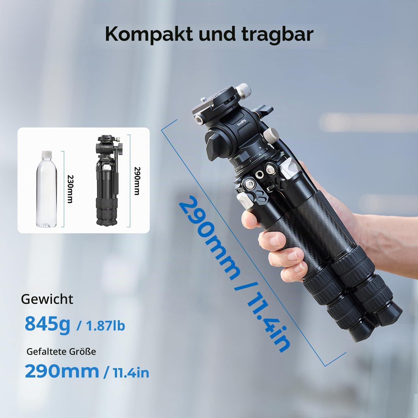 smallrig-5025-freeblazer-tragbares-tischstativ-set-aus-karbon-17-zoll-mit-videok image 2