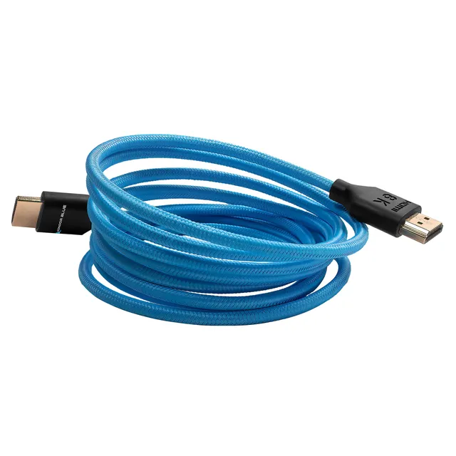 kondor-blue-hdmi-2-0-geflecht-kabel-7ft-blau-4k image 1