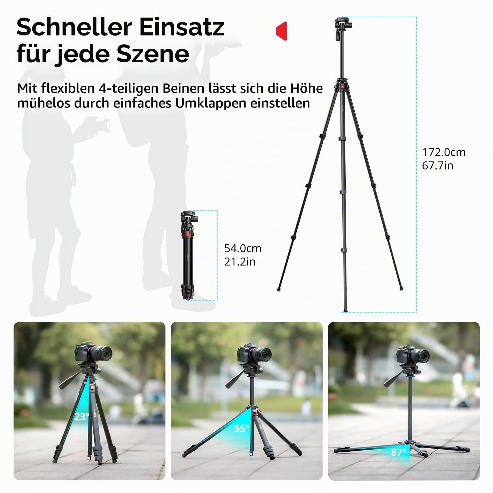 smallrig-ap-30-5474-aluminium-reise-stativ-172cm-mit-handy-clip-und-tasche image 7