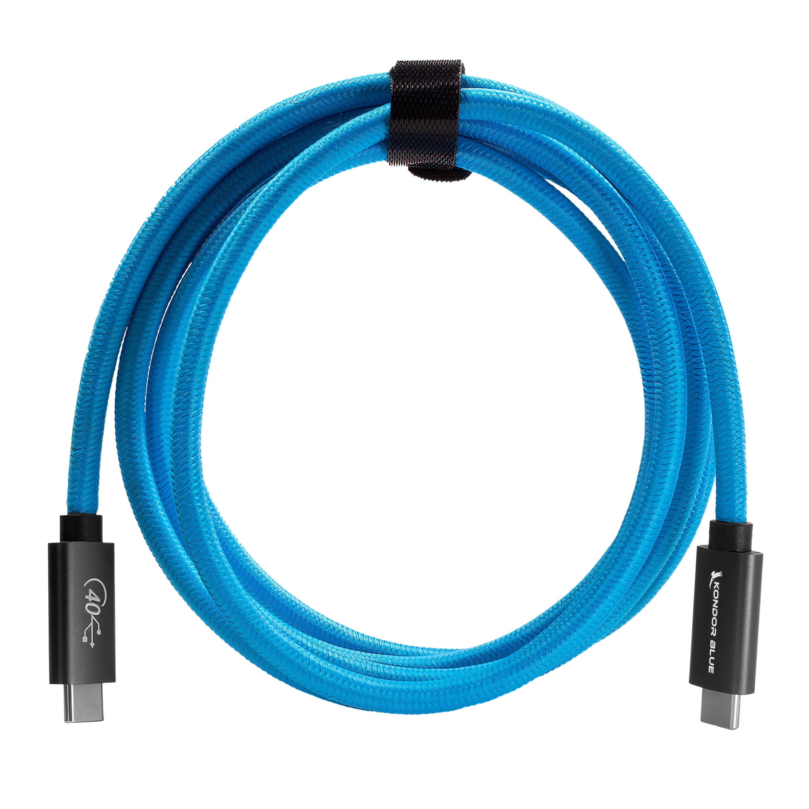 kondor-blue-thunderbolt-4-usb4-typ-c-kabel-40g-100w-datenkabel image 4