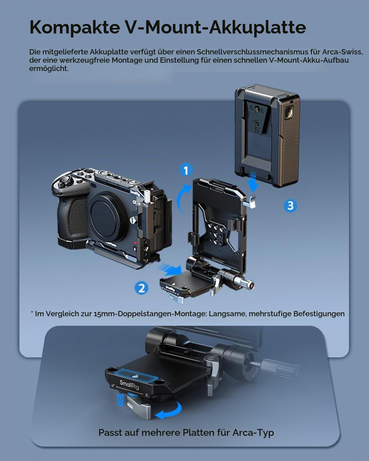 smallrig-5823-cage-kit-f-r-sony-fx3-fx30-mit-v-mount-platte image 4