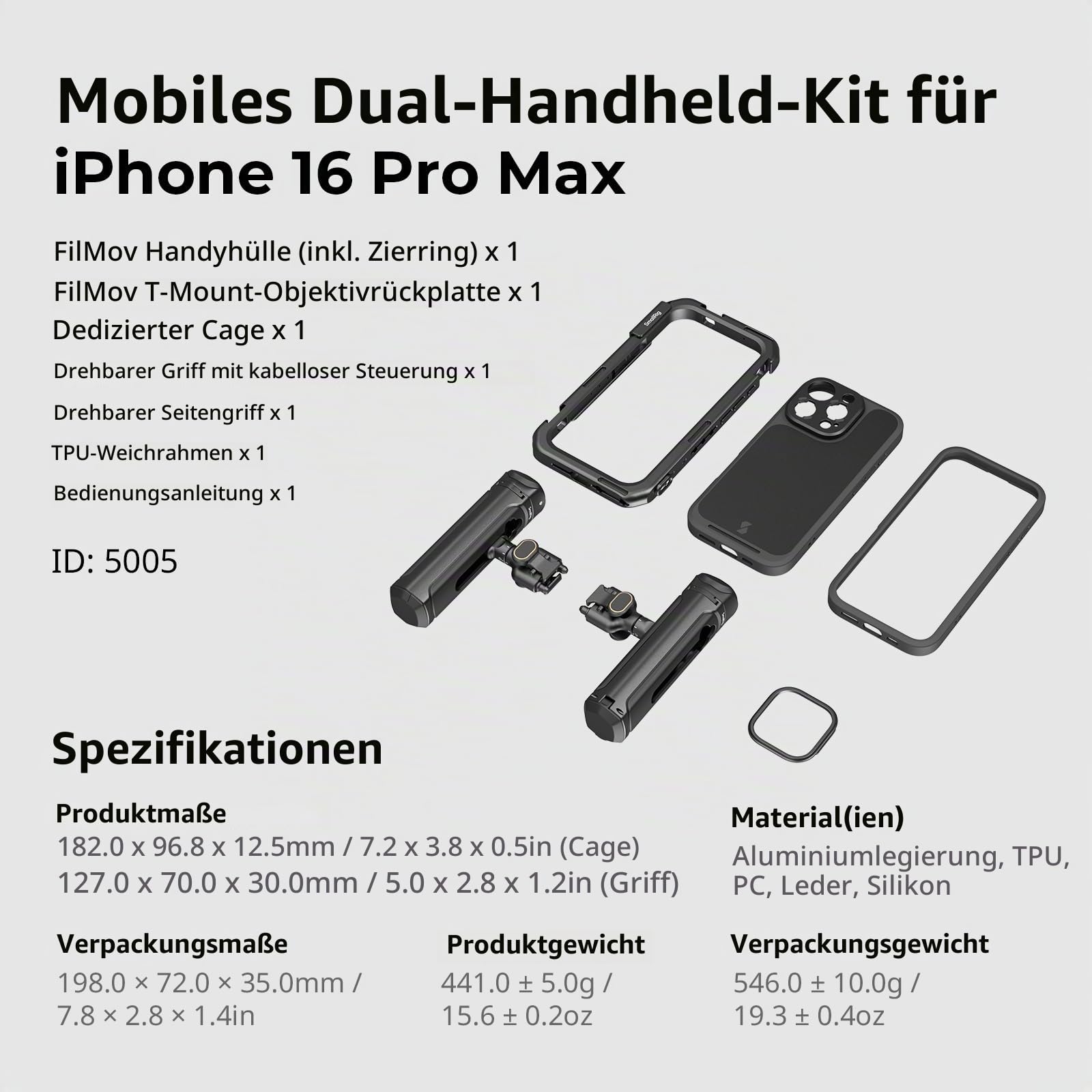 smallrig-5005-phone-video-cage-dual-handheld-kit-f-r-iphone-16-pro-max-mit-wirel image 8