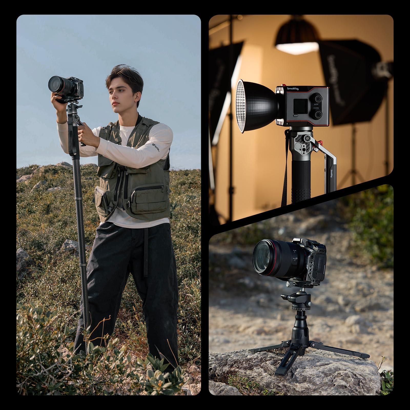 smallrig-5564-carbon-einbeinstativ-166-5-cm-mit-kugelkopf-5-kg-traglast image 8