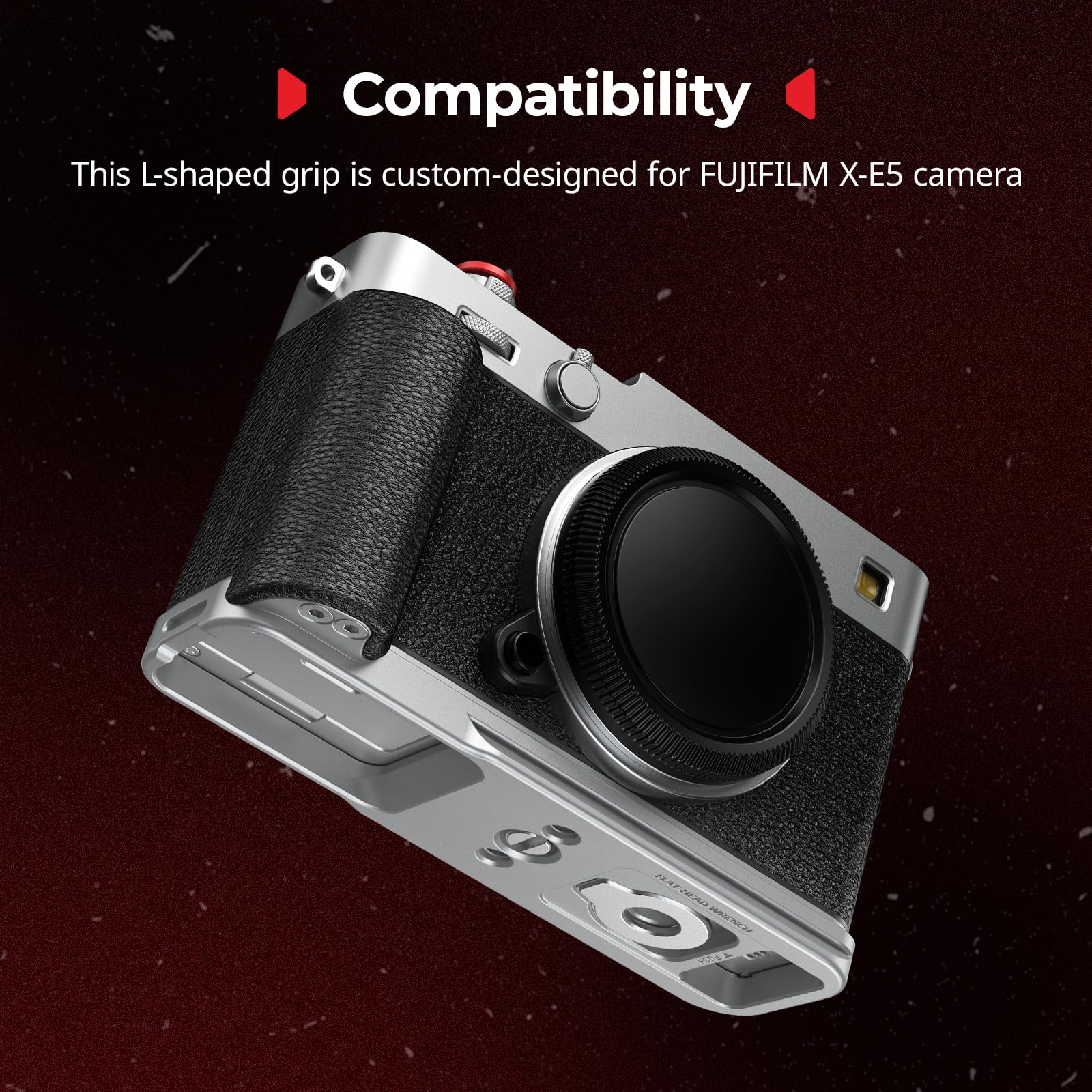 smallrig-5447-l-griff-f-r-fujifilm-x-e5-arca-swiss-silikon-silber image 2
