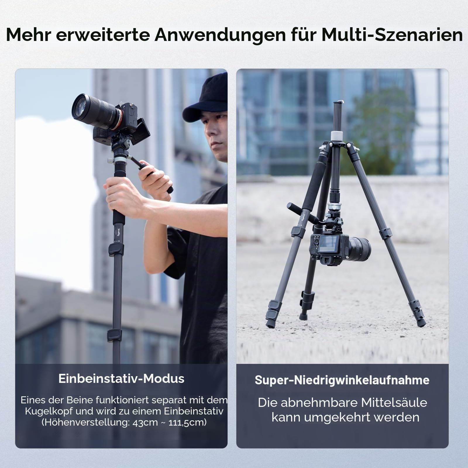 smallrig-4221-freeblazer-63-carbon-video-reisestativ-mit-fluidkopf-f-r-4-kg image 8