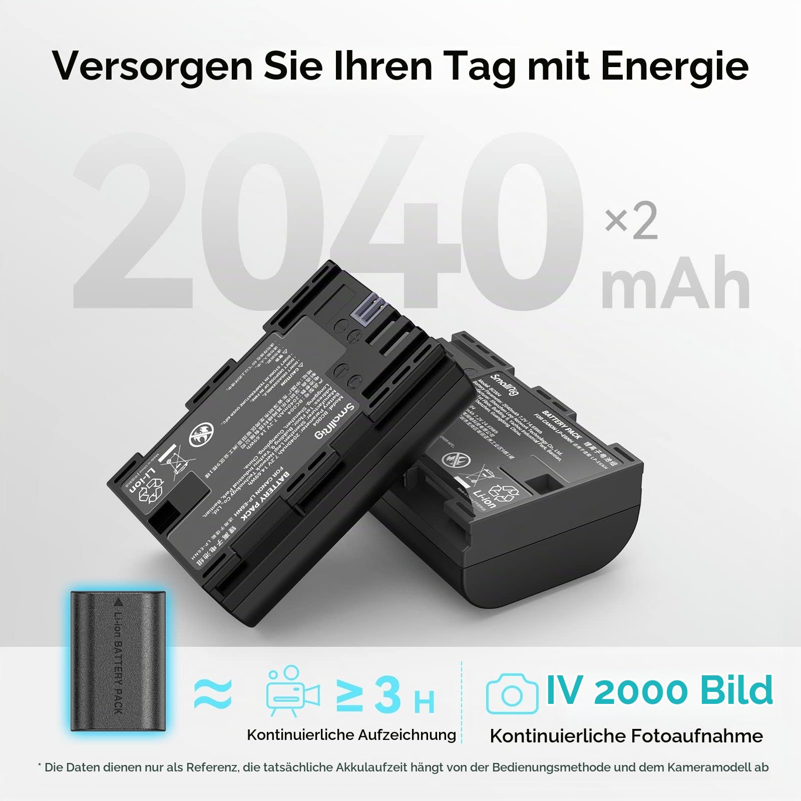 smallrig-lp-e6nh-akku-2er-pack-2040mah-lcd-ladeger-t-3821-f-r-canon image 4