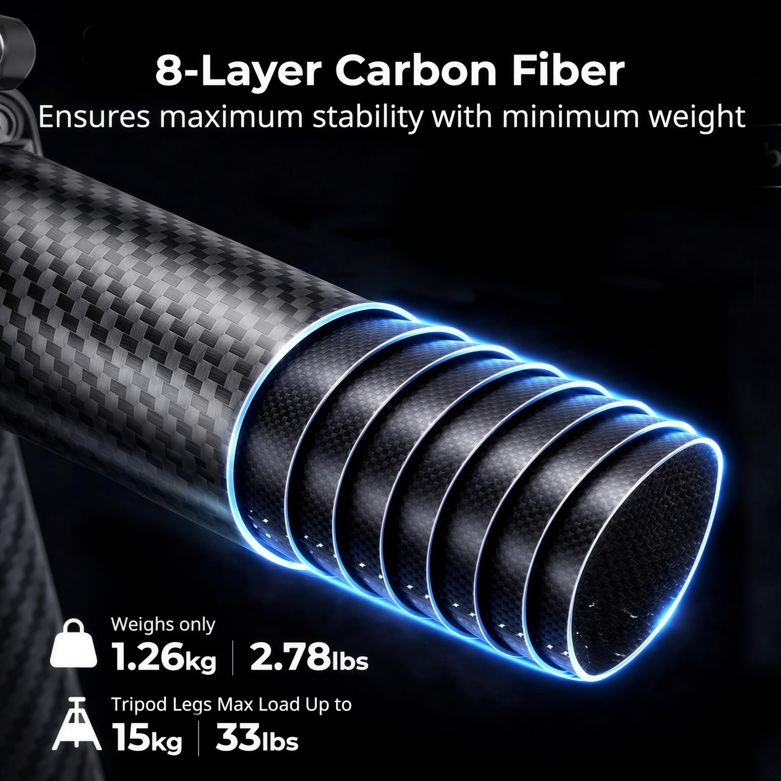 smallrig-5478-carbon-reisestativ-160-cm-mit-360-kugelkopf-5-kg image 6