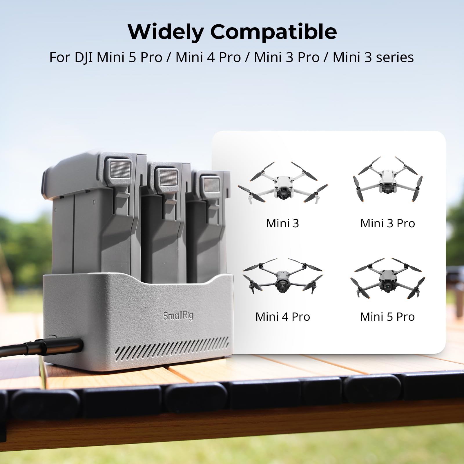 smallrig-6501-65w-3-kanal-akkuladeger-t-f-r-dji-mini-5-pro-4-pro-3-pro image 4