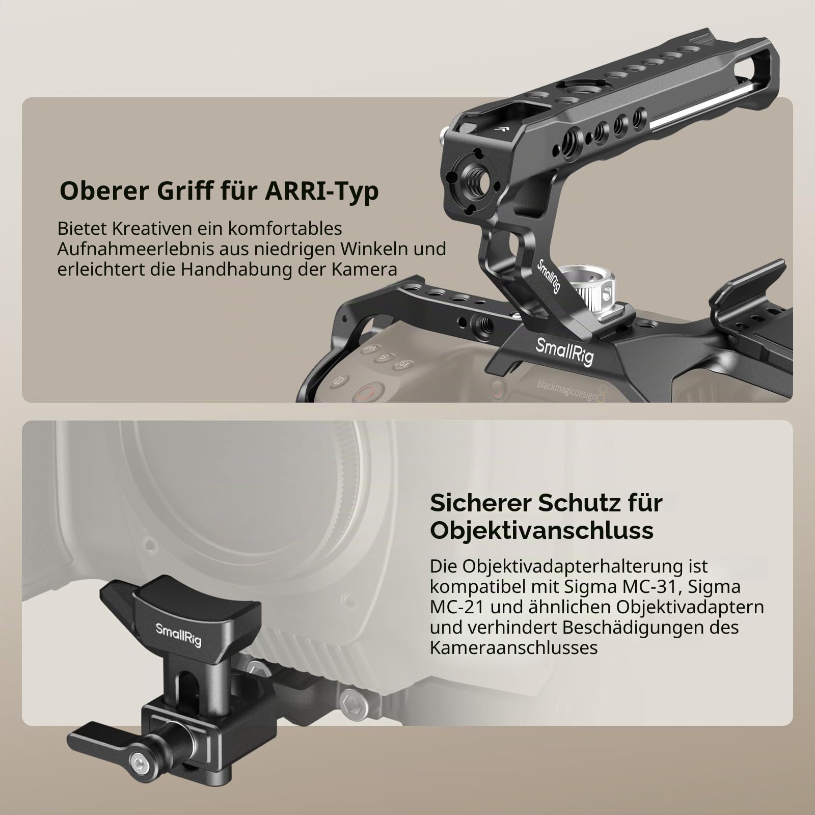 smallrig-4574b-camera-cage-basic-kit-f-r-blackmagic-cinema-camera-6k-vollk-fig image 7