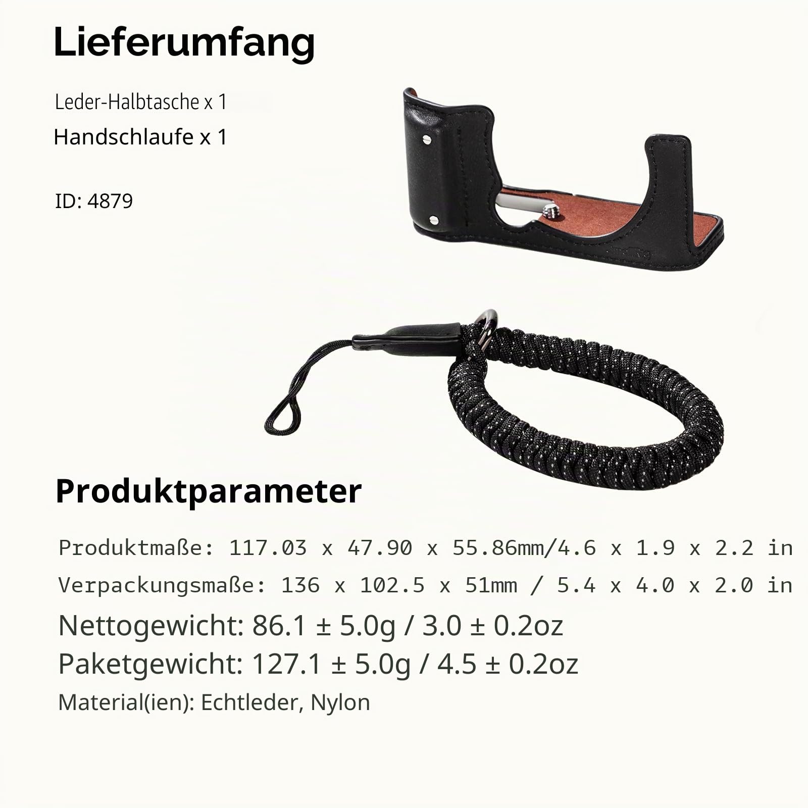 smallrig-4879-x-m5-leder-halbtasche-set-f-r-fujifilm-x-m5-echtleder-schwarz-mit- image 8