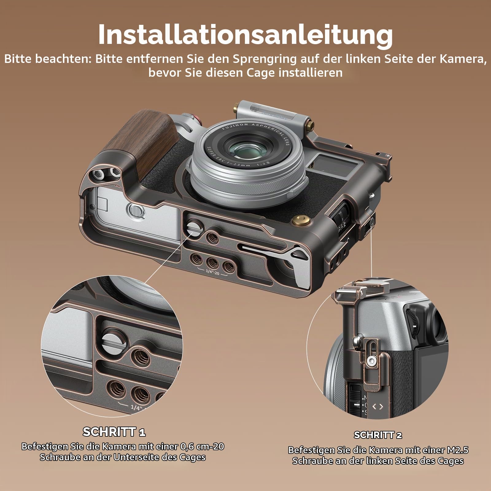 smallrig-4557b-retro-k-fig-cage-f-r-fujifilm-x100vi-mit-arca-schnellwechselplatt image 3