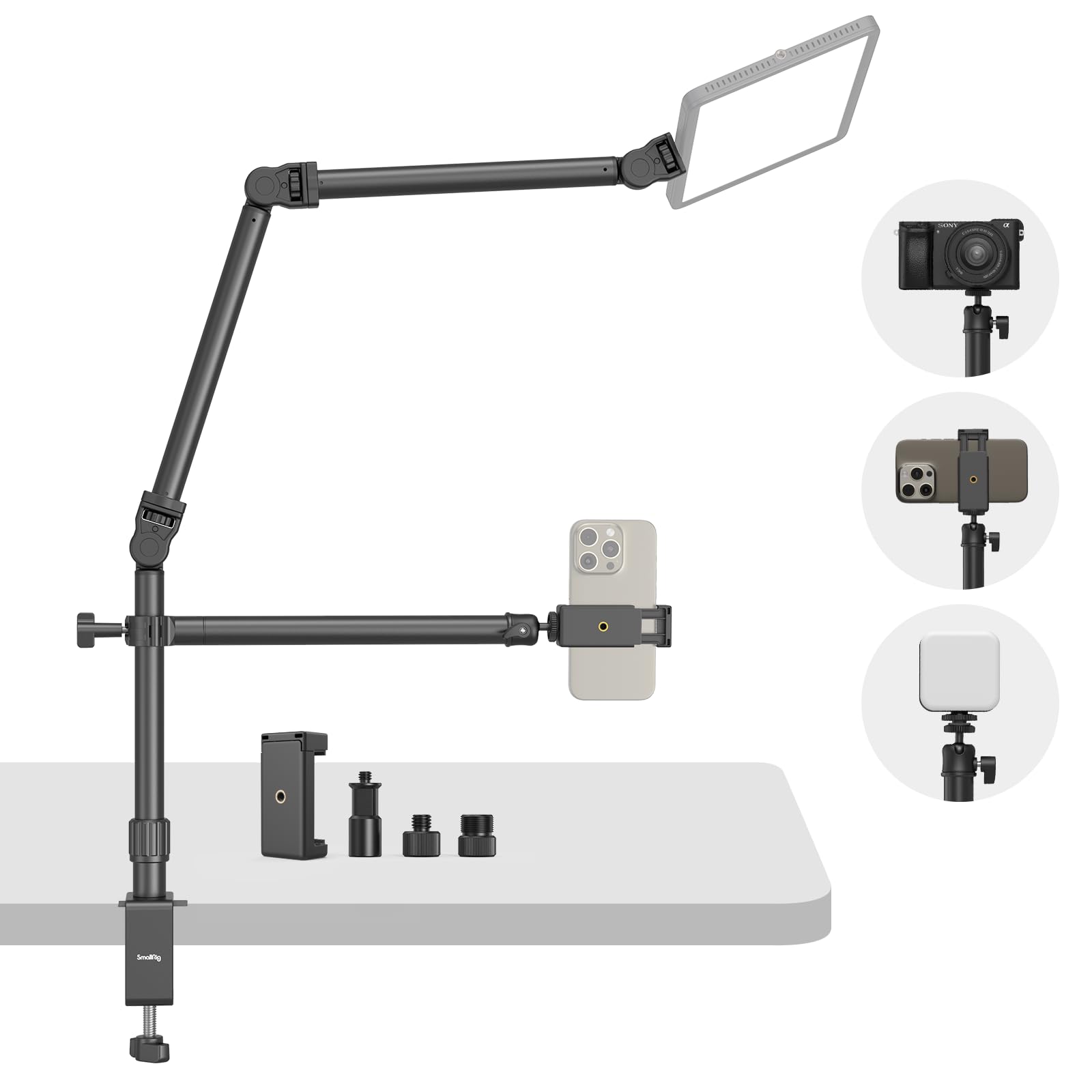 smallrig-4303-mikrofonarm-galgenstativ-360-mit-tischklemme-1-5-kg image 8