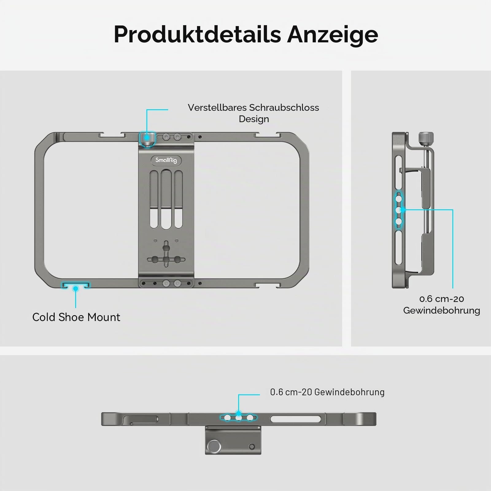 smallrig-2791b-smartphone-video-rig-k-fig-mit-2-cold-shoe image 4