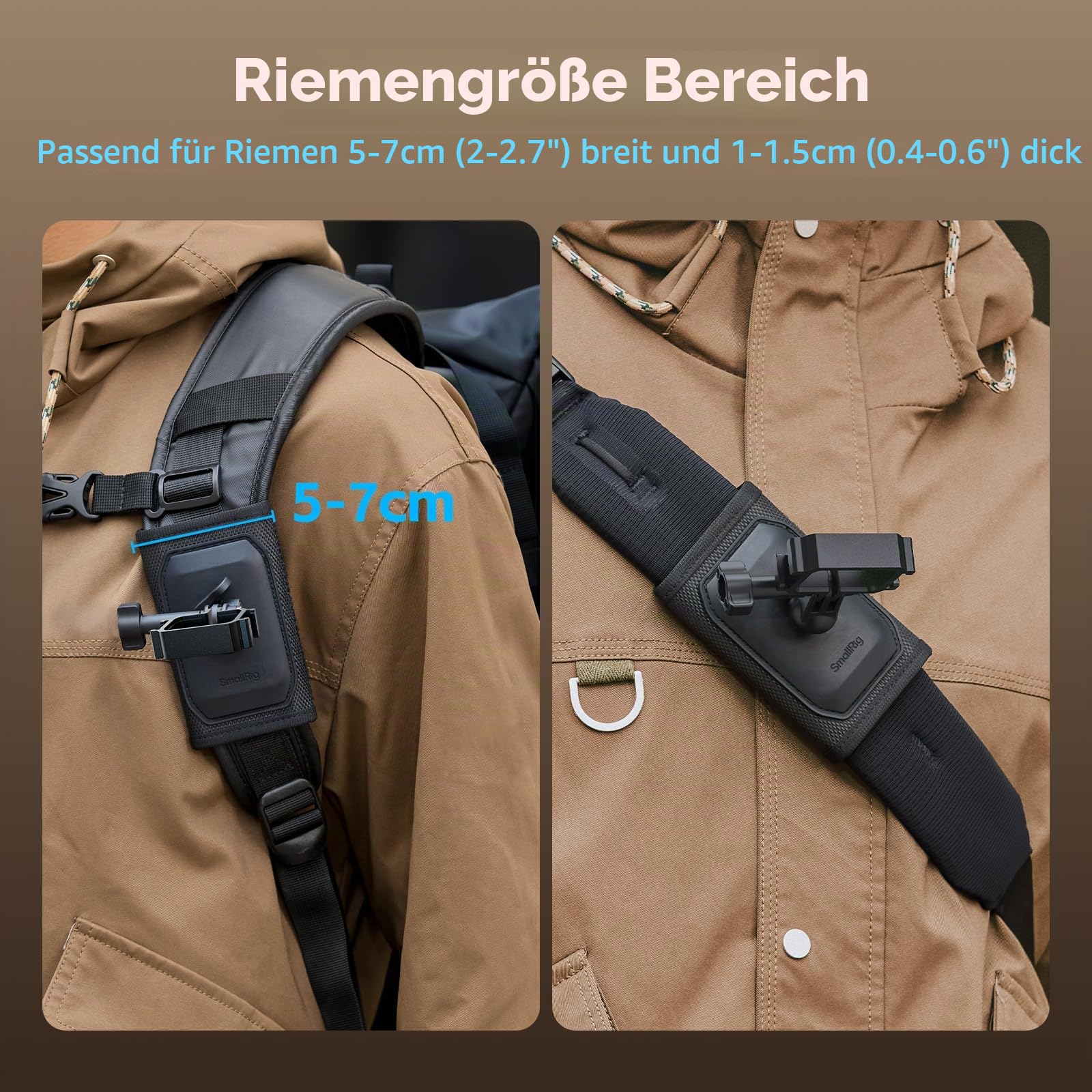 smallrig-6051-rucksackgurthalterung-mit-kugelkopf-f-r-dji-pocket-3-4-action-gopr image 5