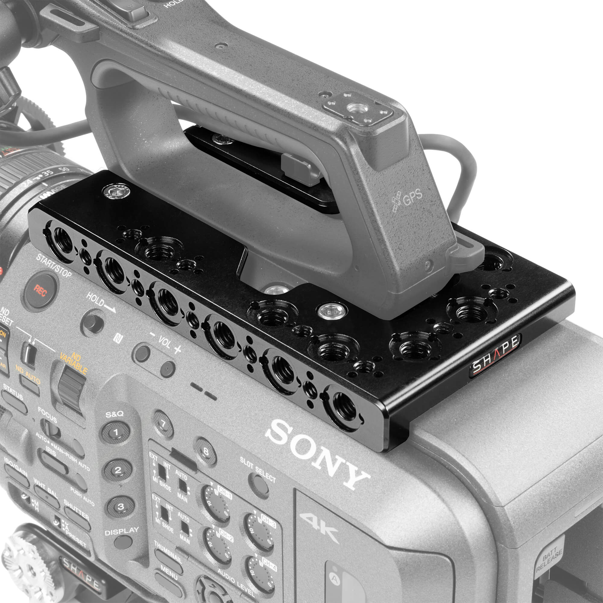 shape-sony-fx9-top-plate-cnc-aluminium-oberplatte image 1