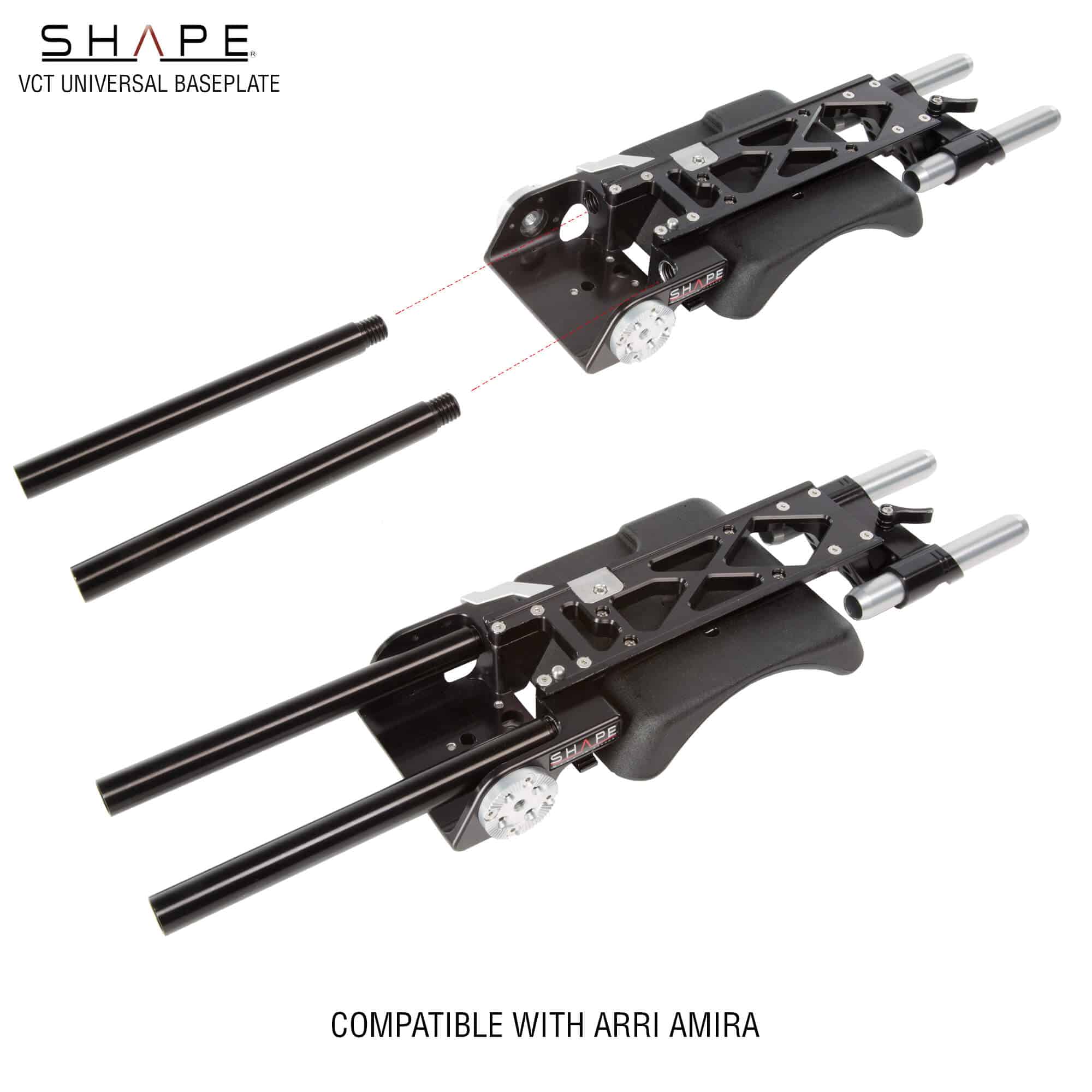 shape-vct-universal-baseplate-pro-kit-mit-follow-focus-und-matte-box image 8
