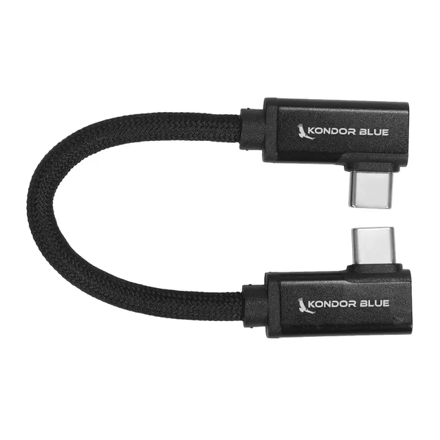 kondor-blue-dual-right-angle-usb-c-braided-kabel-20-gbit-s-100w-8k image 1