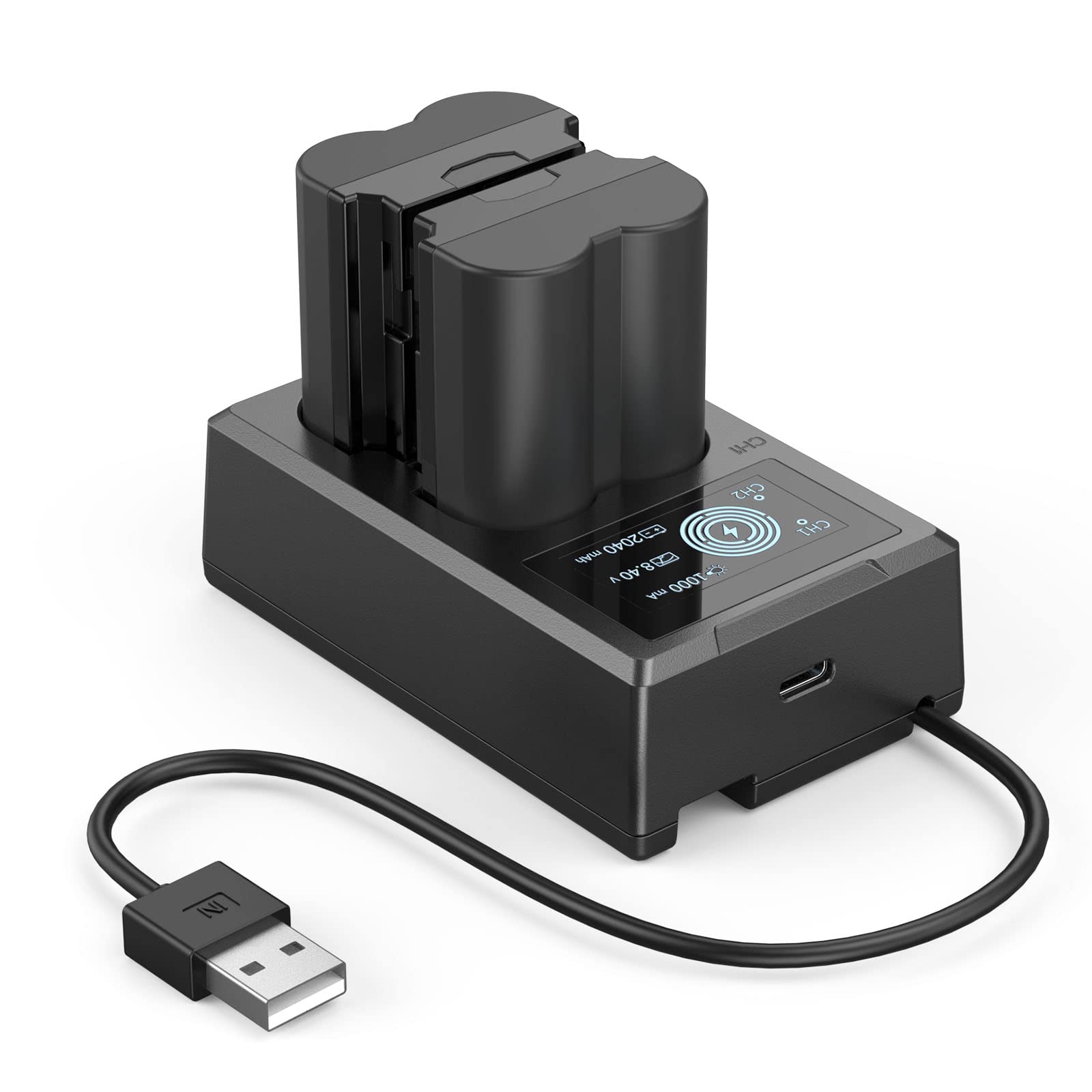 smallrig-3822-np-w235-akku-set-2x-2040mah-mit-lcd-dual-ladeger-t-f-r-fujifilm image 2