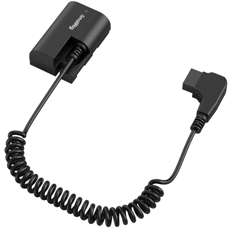 smallrig-4252-d-tap-auf-lp-e6nh-dummy-akku-mit-spiral-kabel-f-r-canon-eos-r5-r6- image 1