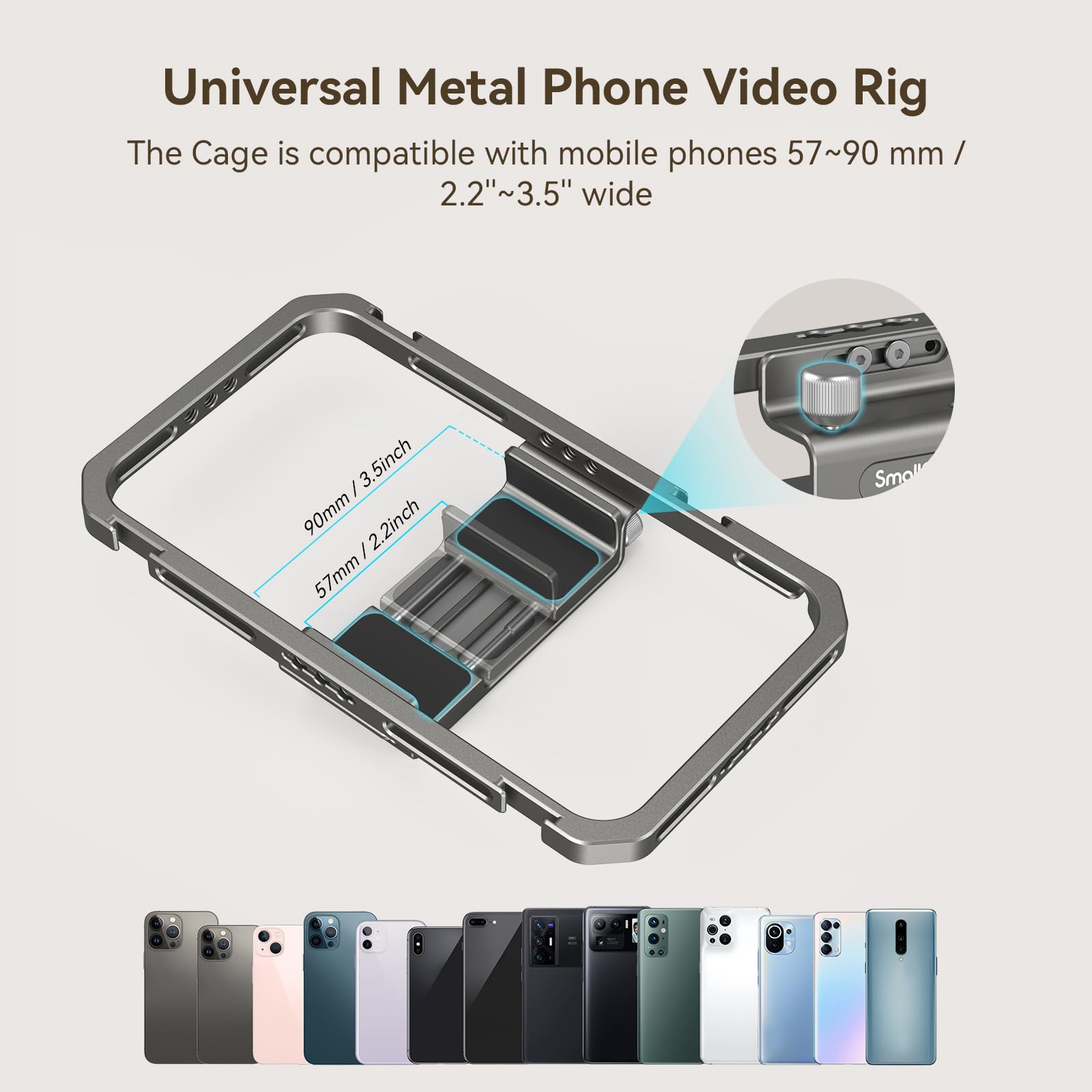 smallrig-4121-universal-phone-cage-smartphone-video-rig-kit-mit-doppelgriffen image 3