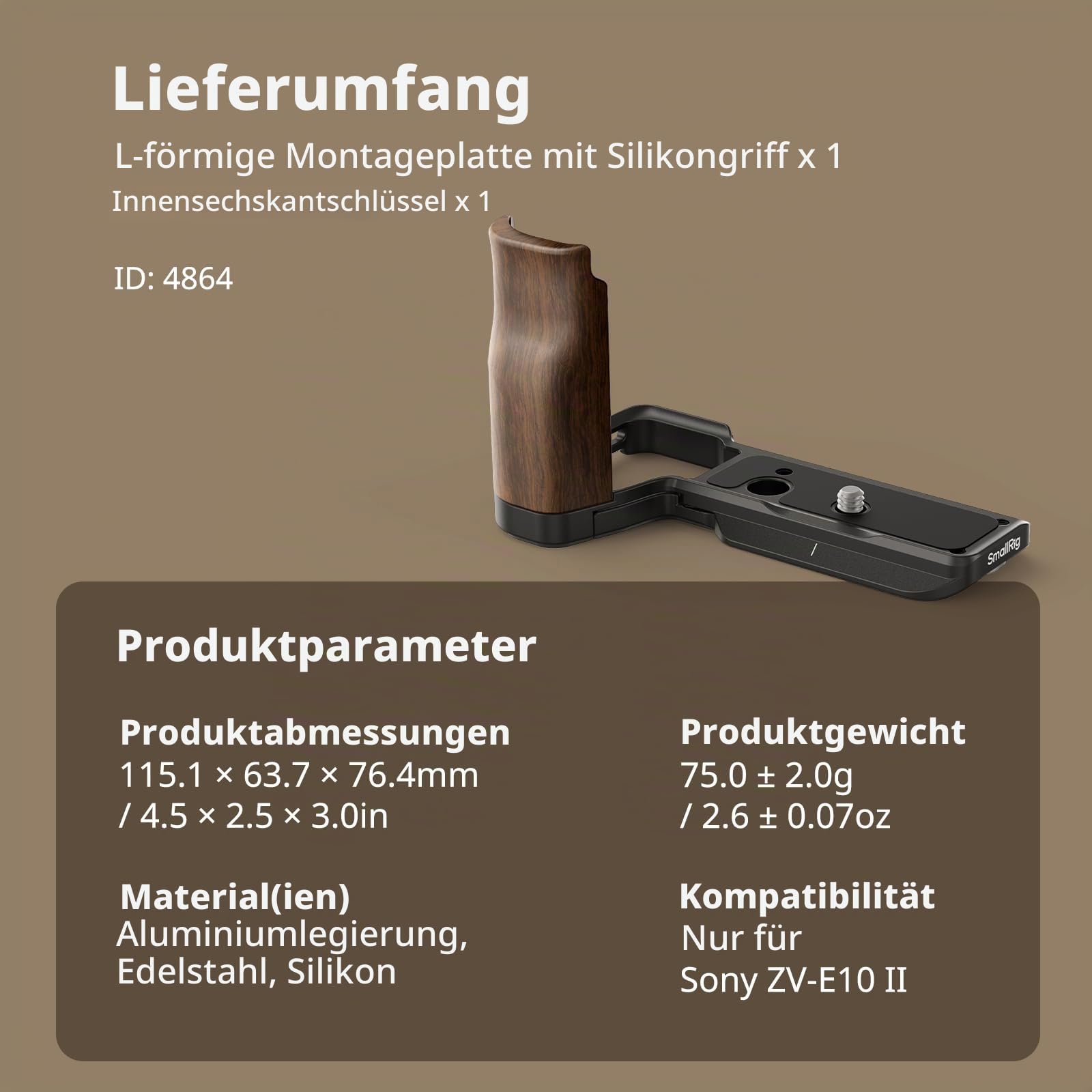 smallrig-4864-l-platte-mit-holzgriff-f-r-sony-zv-e10-ii image 8