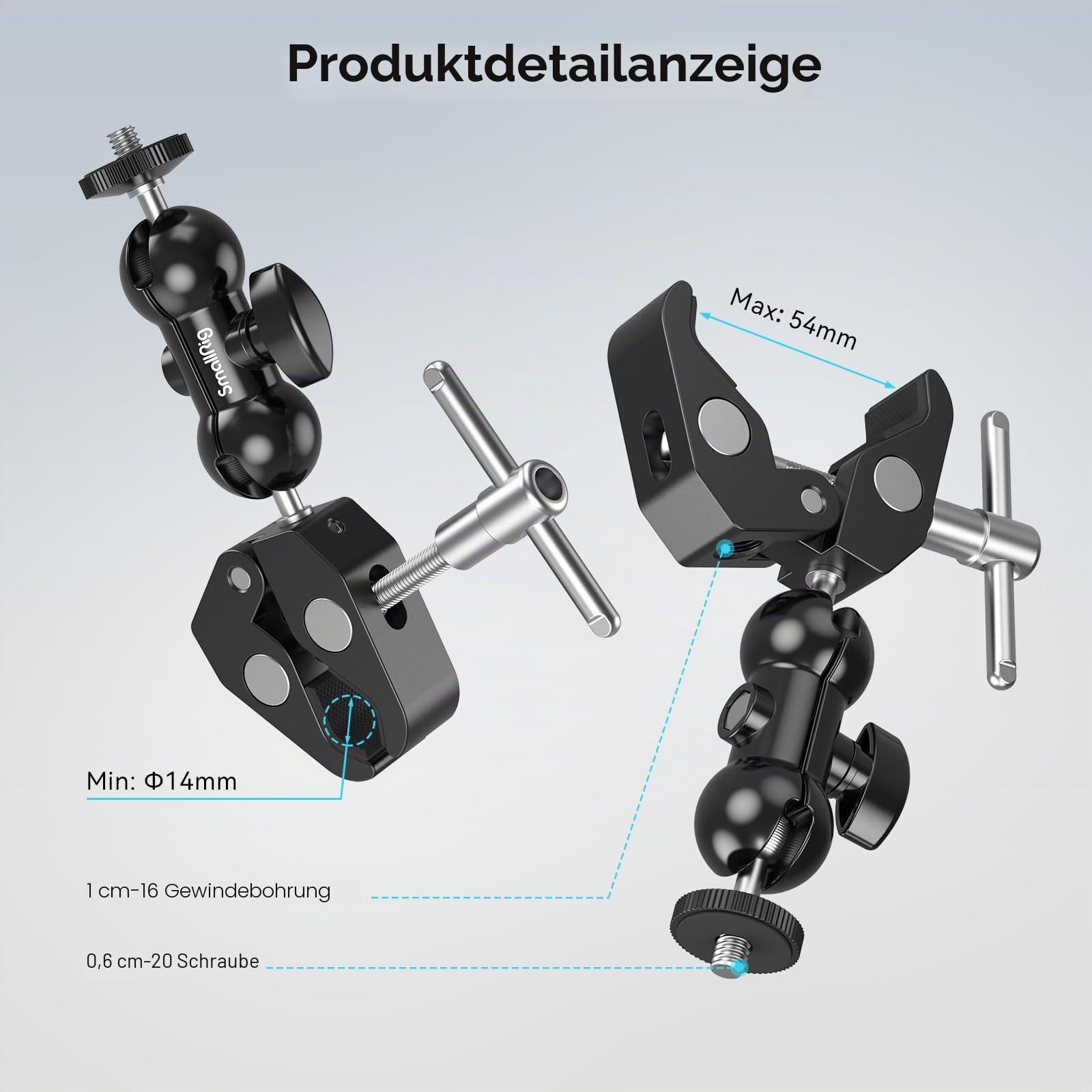smallrig-1138b-mini-magic-arm-mit-super-clamp-klemme image 5