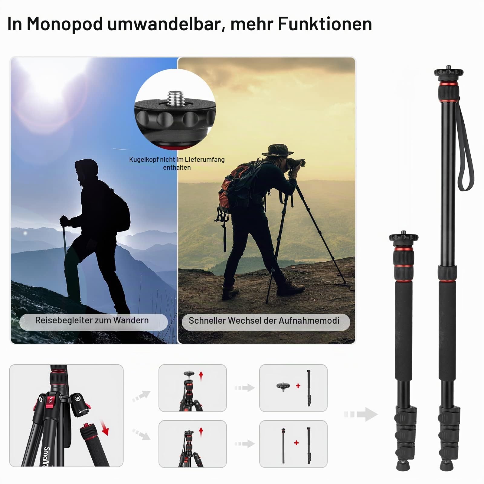 smallrig-3983-t10-68-zoll-aluminium-reisestativ-mit-einbeinstativ-funktion-15kg- image 7
