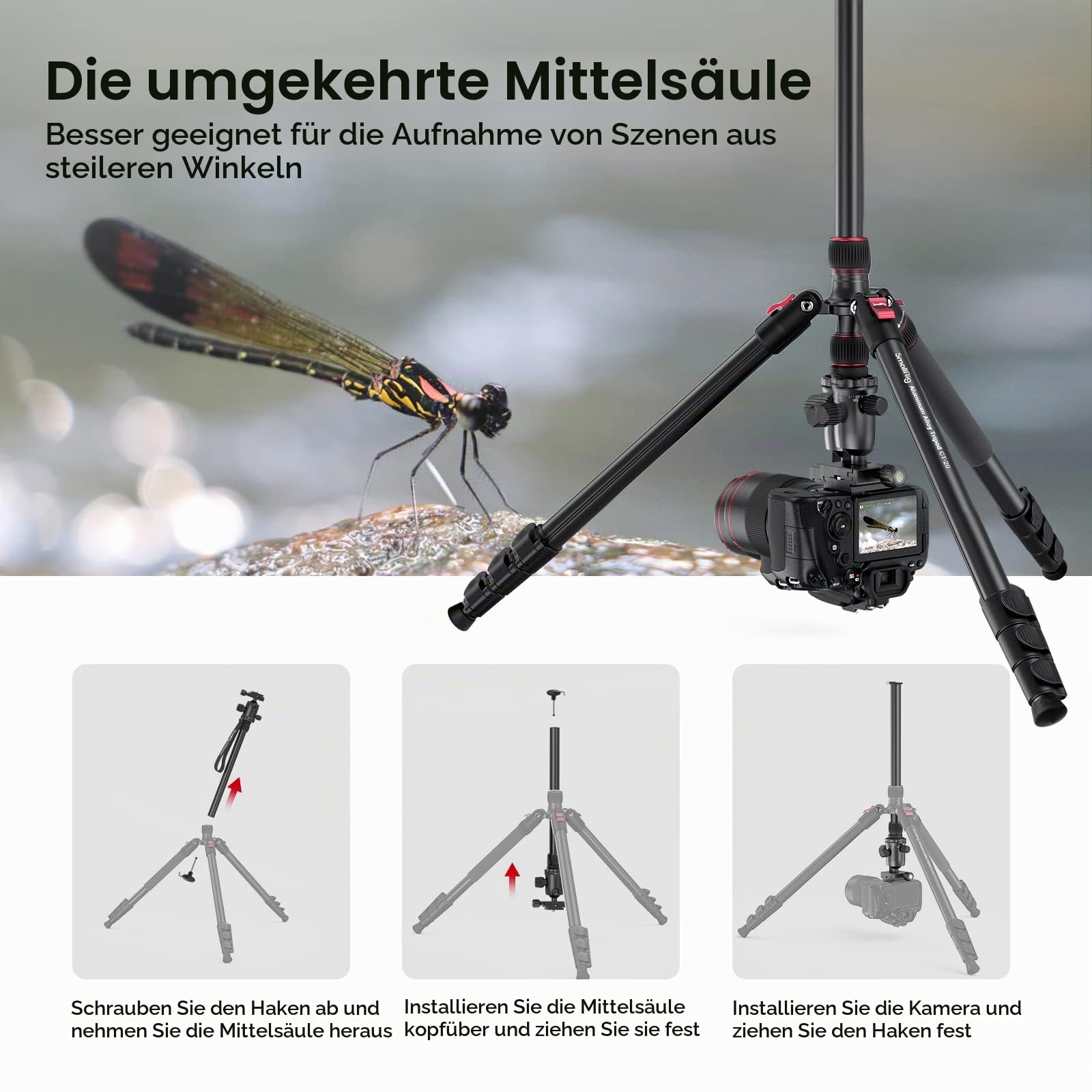 smallrig-3474c-stativ-einbeinstativ-200cm-mit-36mm-panorama-kugelkopf-15kg-tragk image 5