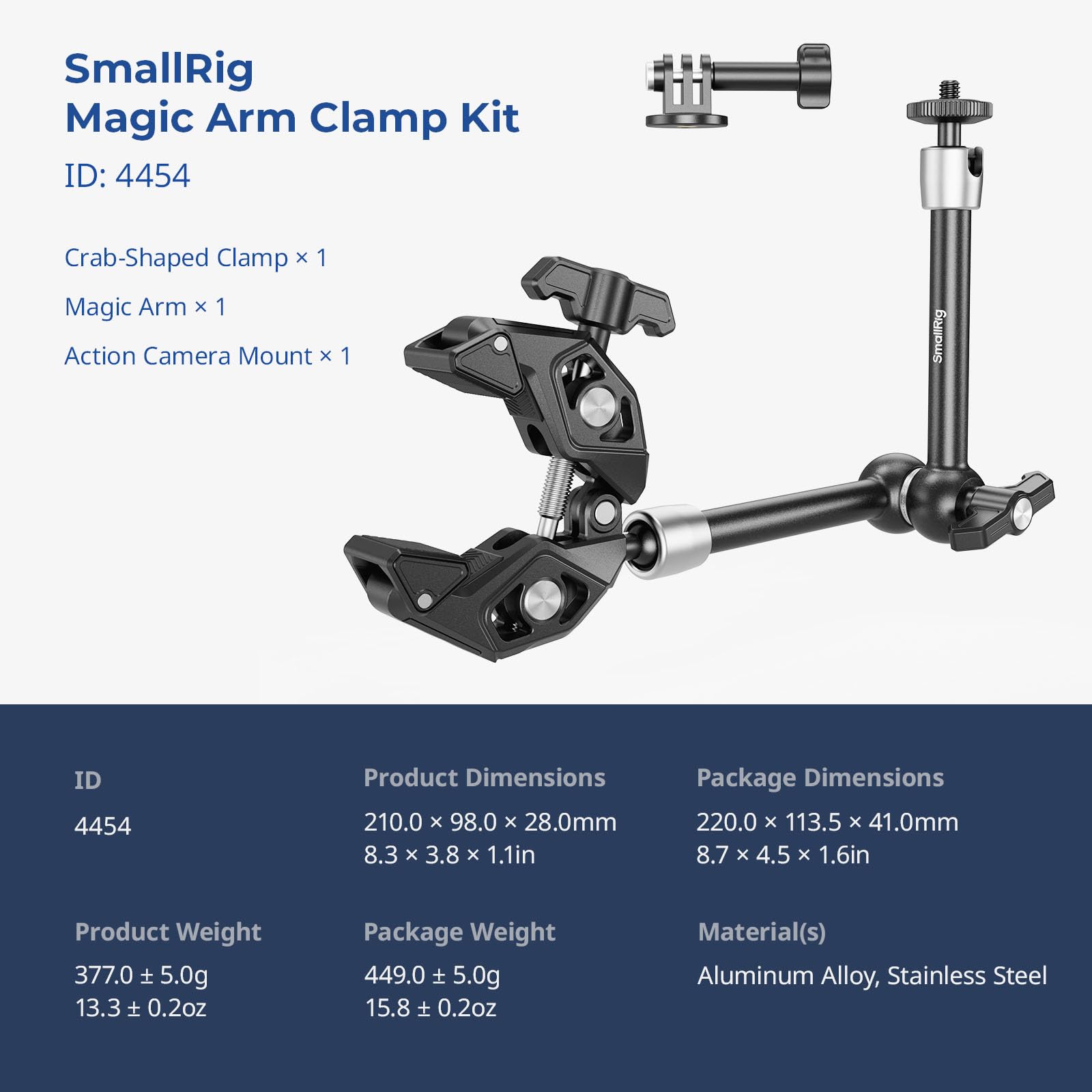 smallrig-magic-arm-super-clamp-kamerahalterung-set image 8