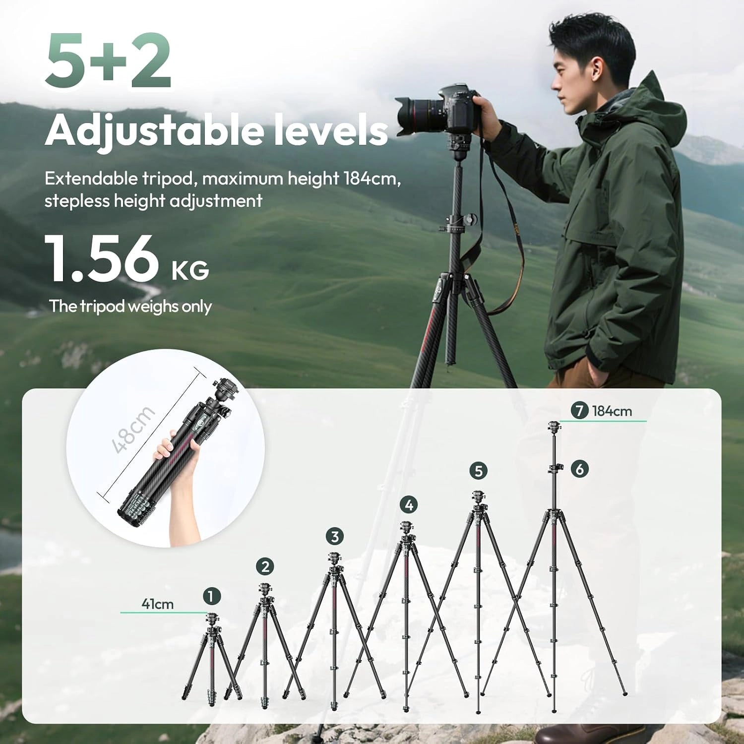 ulanzi-jj05-glidego-video-tripod-reise-stativ-f-r-outdoor image 6