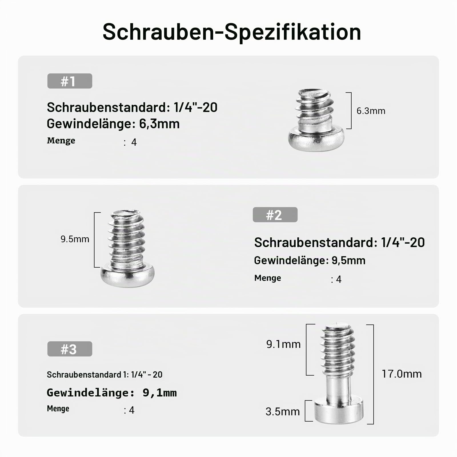 smallrig-1713-1-4-schrauben-set-12-st-ck-f-r-cage-zubeh-r image 2