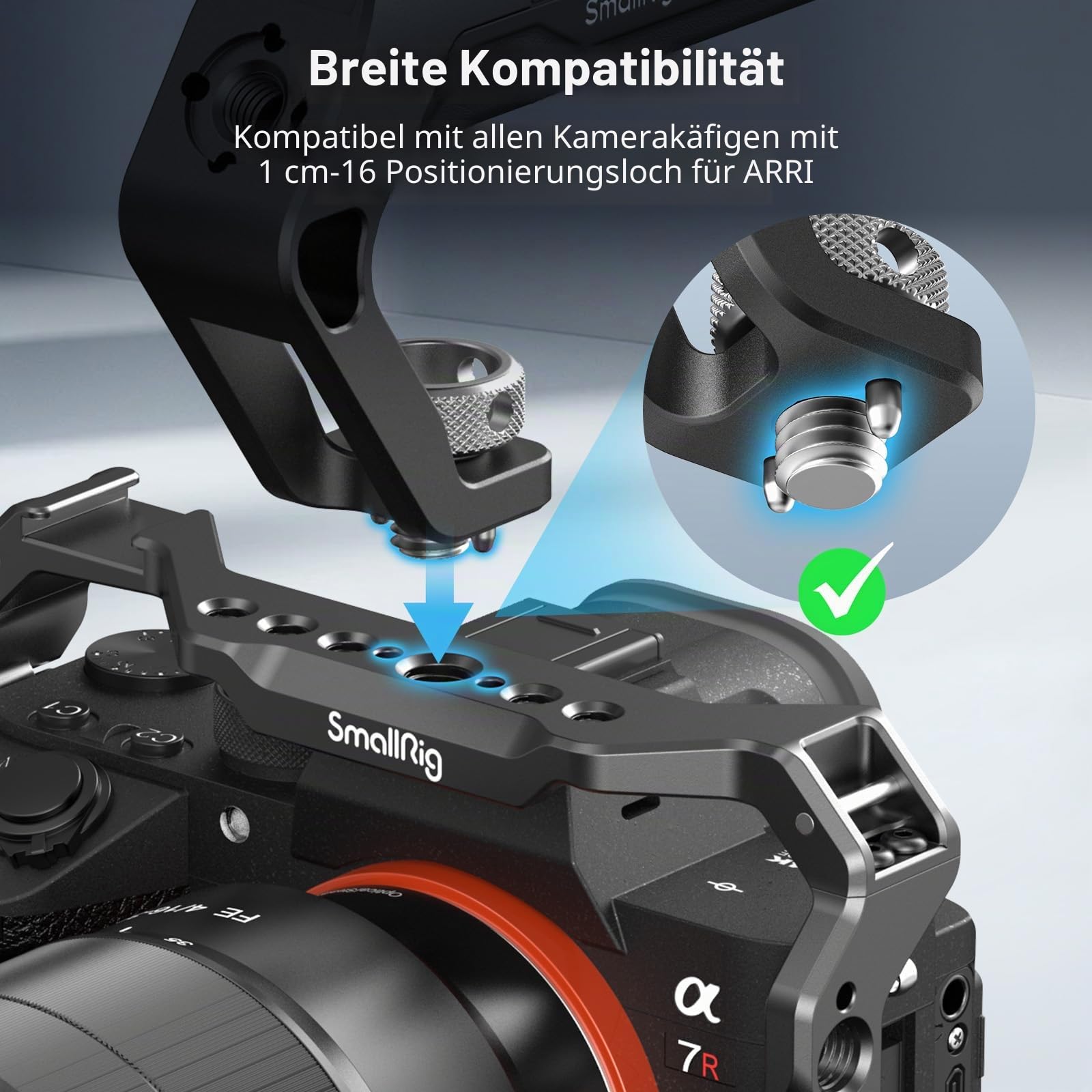 smallrig-4757-top-handle-light-leichter-kameragriff-113g-mit-arri-pins-und-dual- image 2