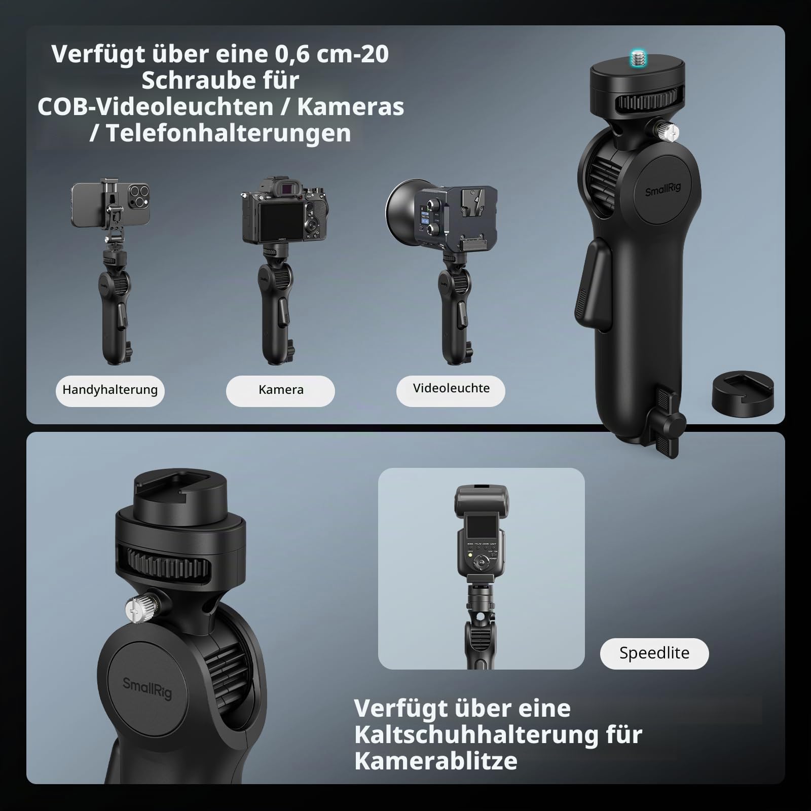 smallrig-5181-quick-release-lichtstativ-adapter-3-kg-mit-neigung image 3