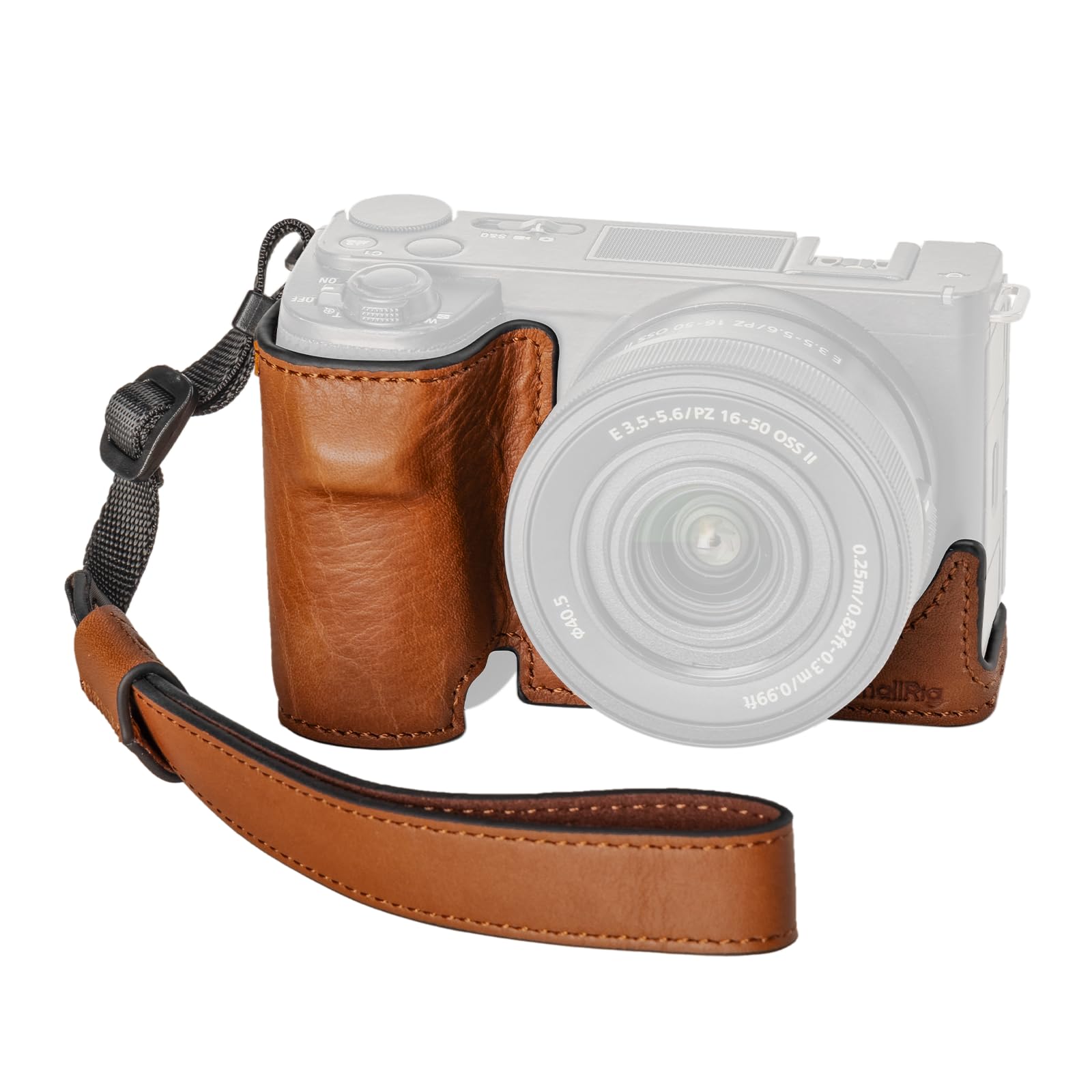 smallrig-4889-kamera-ledertasche-braun-mit-handschlaufe-f-r-sony-zv-e10-ii image 8