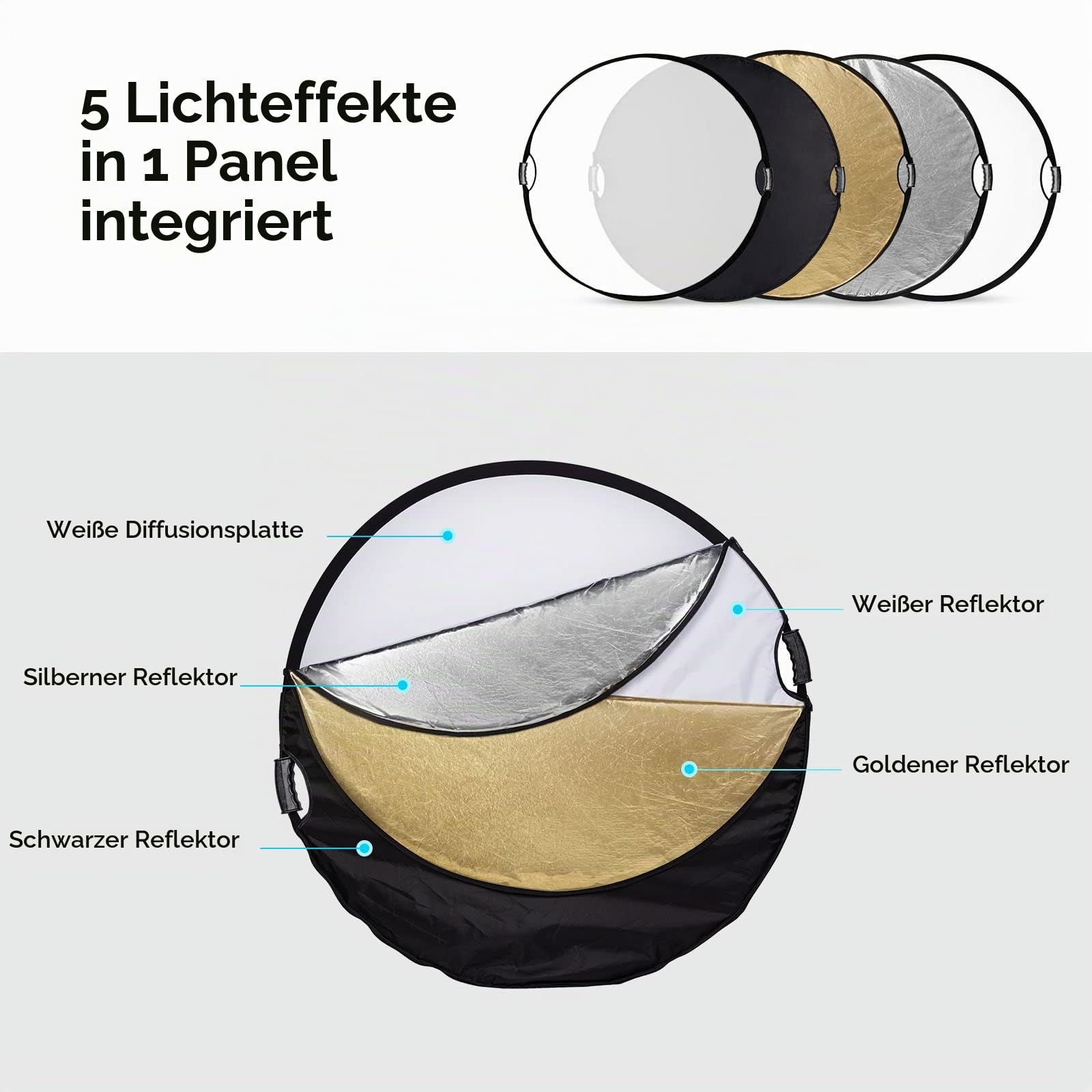 smallrig-4131-5-in-1-reflektor-110-cm-42-zoll-mit-griff-silber-gold-wei-schwarz image 4