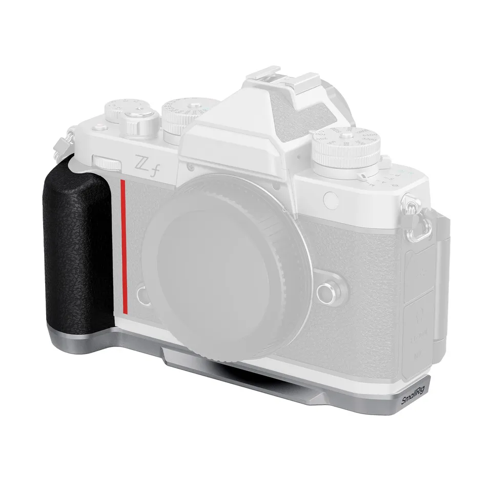 smallrig-5706-silikon-l-griff-silber-f-r-nikon-z-f-mit-arca-swiss-platte image 1