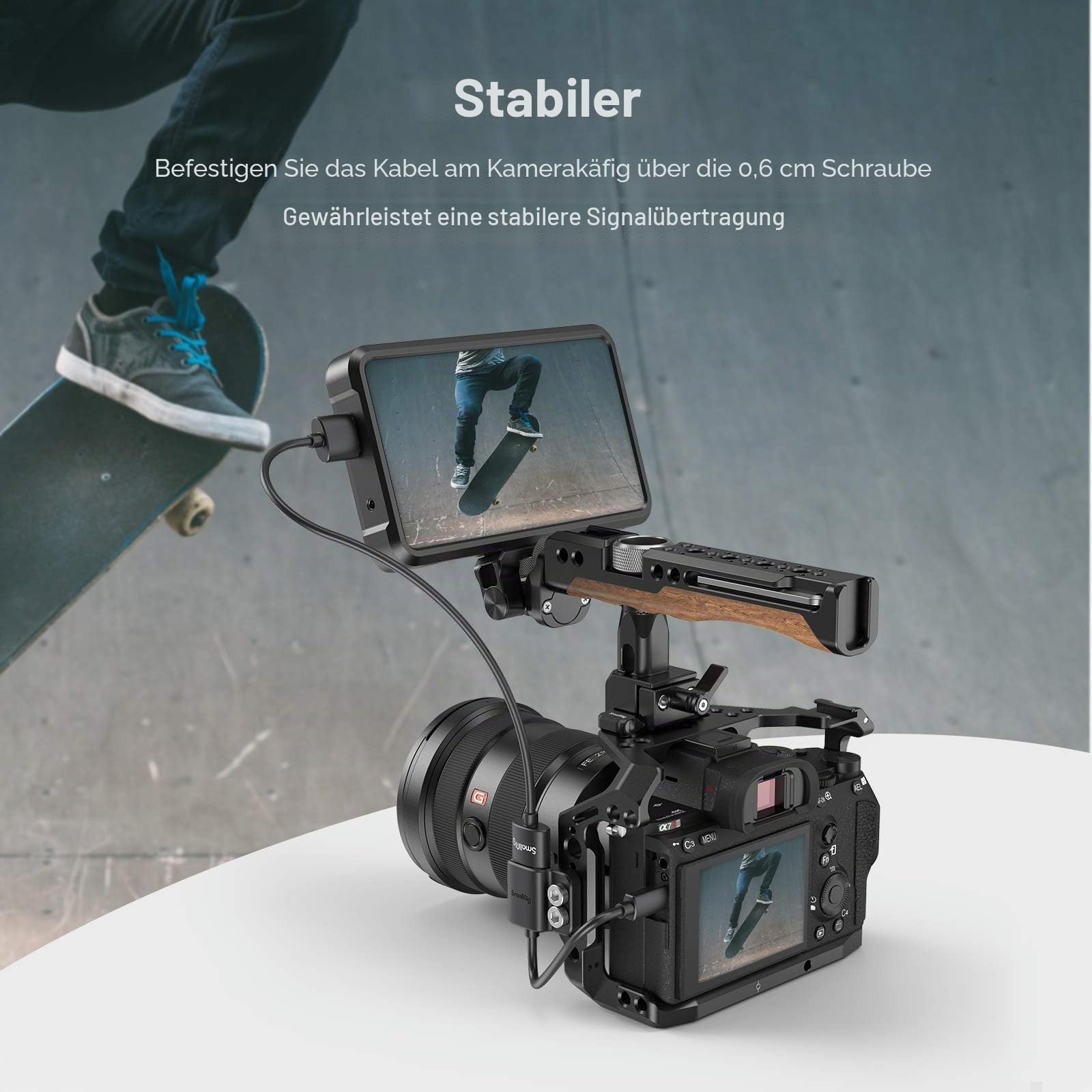 smallrig-4k-hdmi-kabeladapter-typ-d-auf-a-14cm-4k-60hz image 5