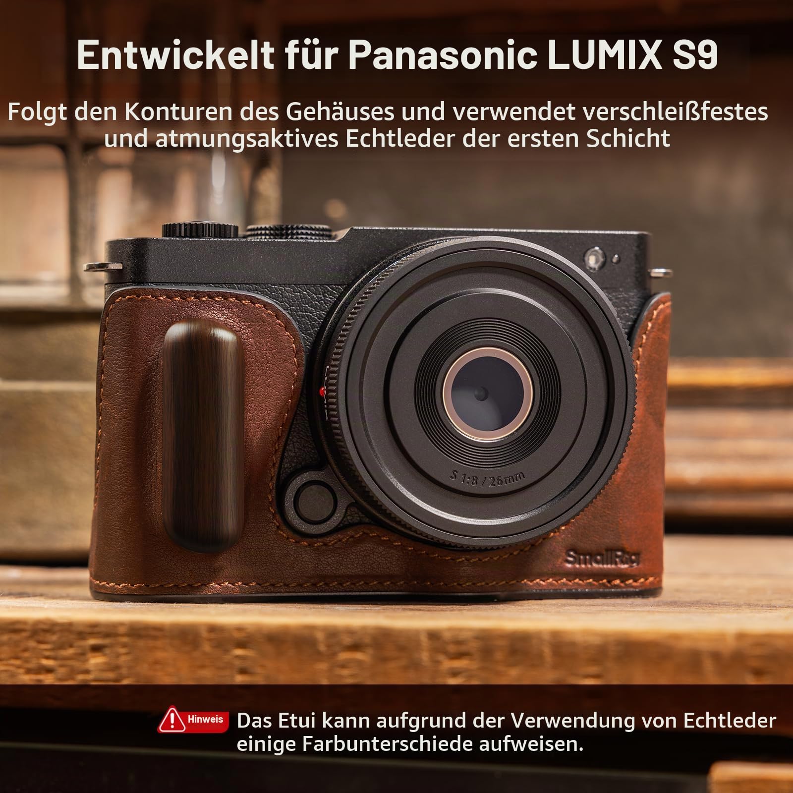 smallrig-s9-leder-half-case-4703-f-r-panasonic-lumix-s9 image 2