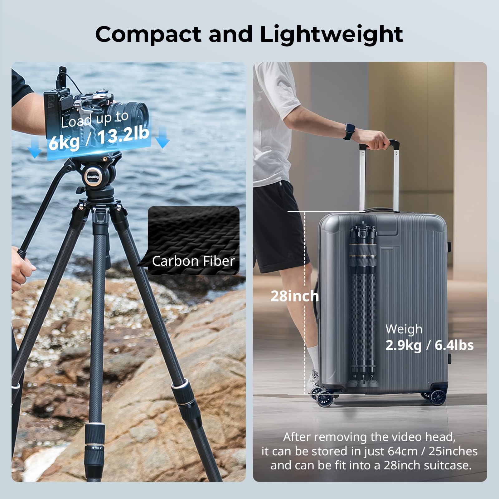 smallrig-4643-ft-s303-freespeed-carbon-stativ-150cm-mit-fluidkopf image 3
