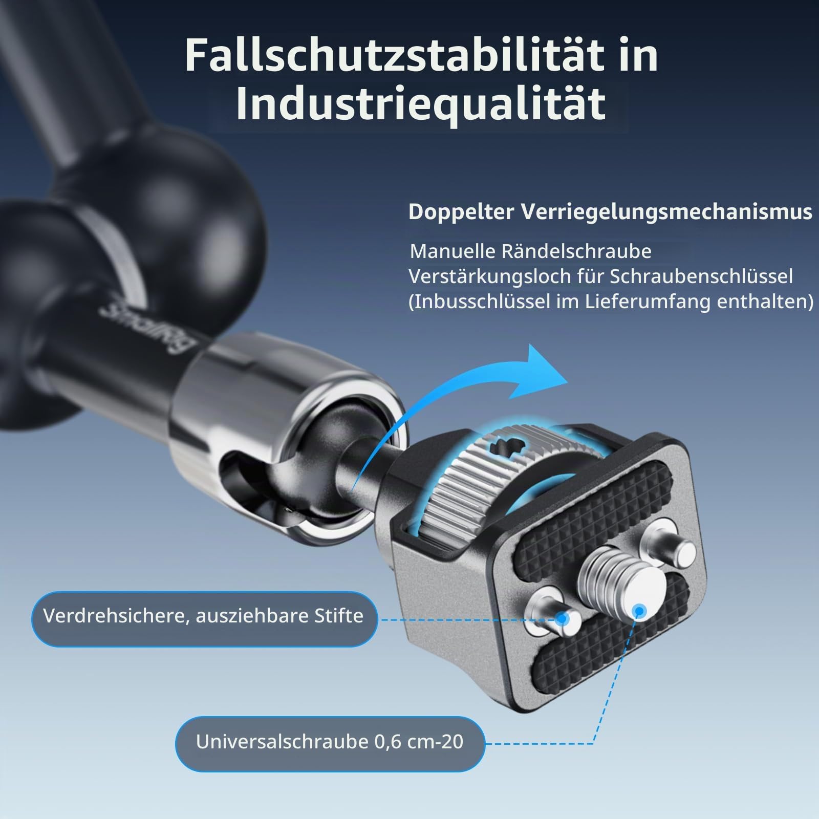 smallrig-5310-magic-arm-7-zoll-mit-krabbenklemme-1-4-20 image 2